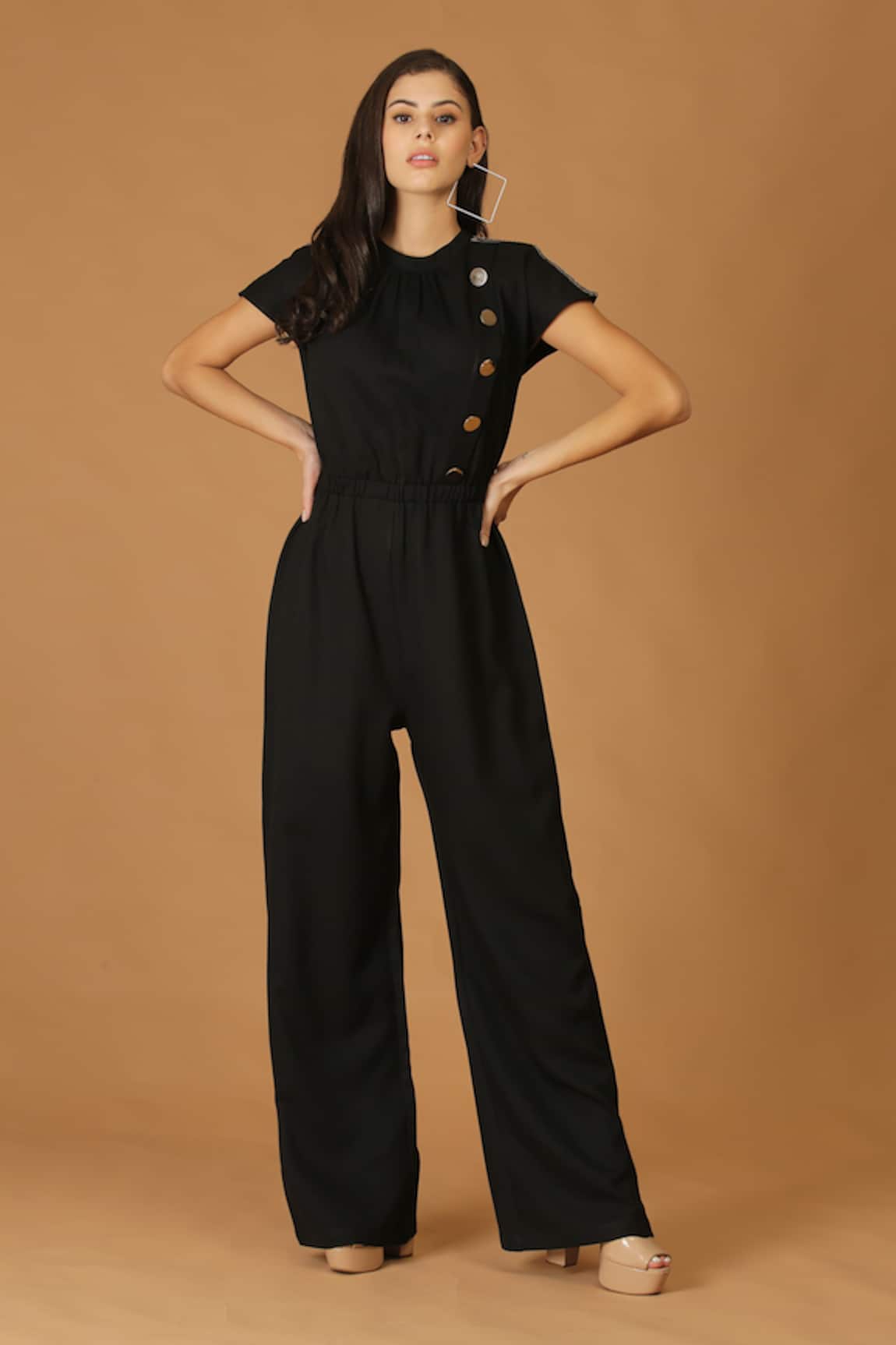 MIDORI BY SGV Lace Patch Elasticated Waist Jumpsuit