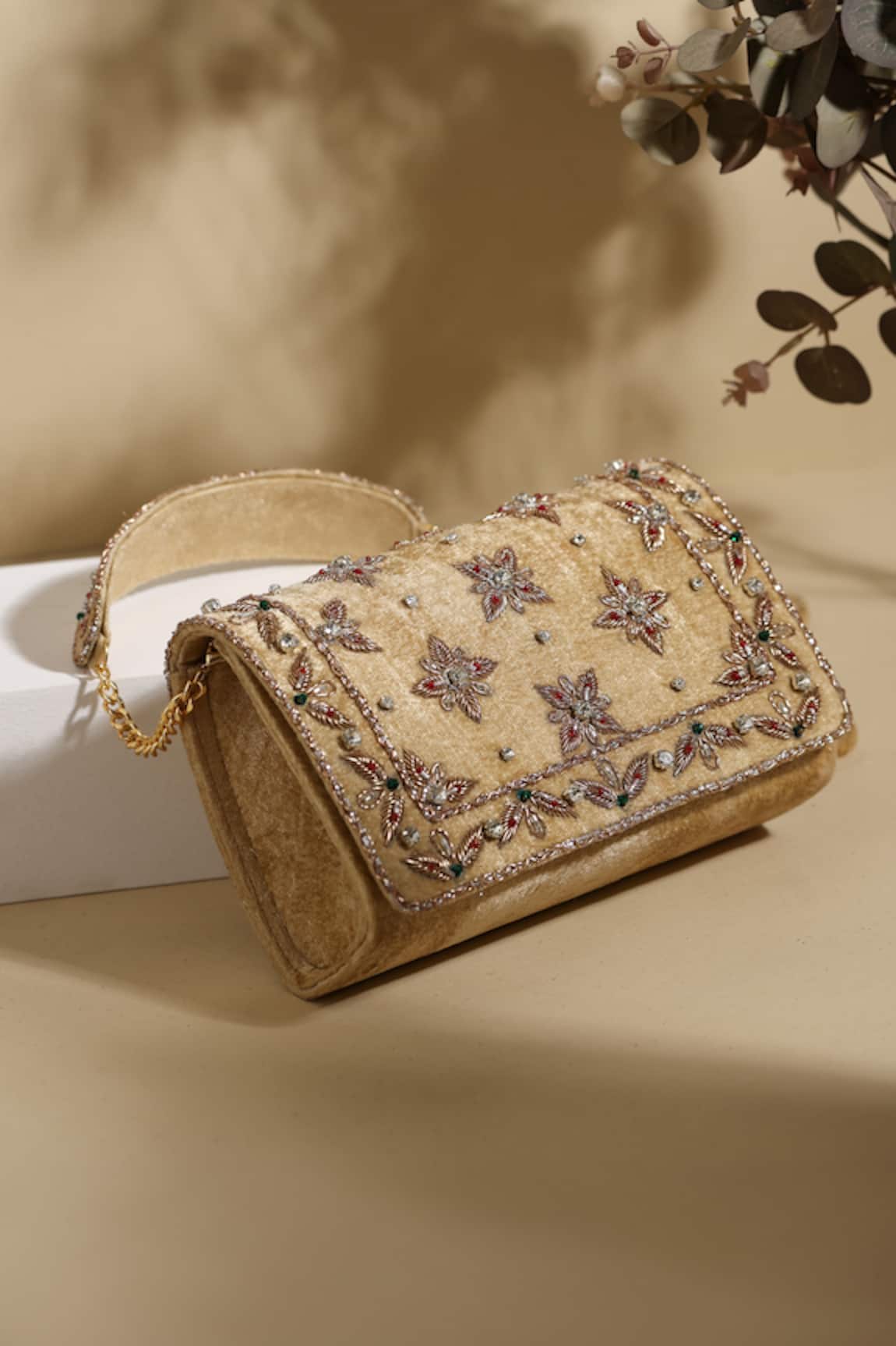 Be Chic Bahar Embellished Clutch