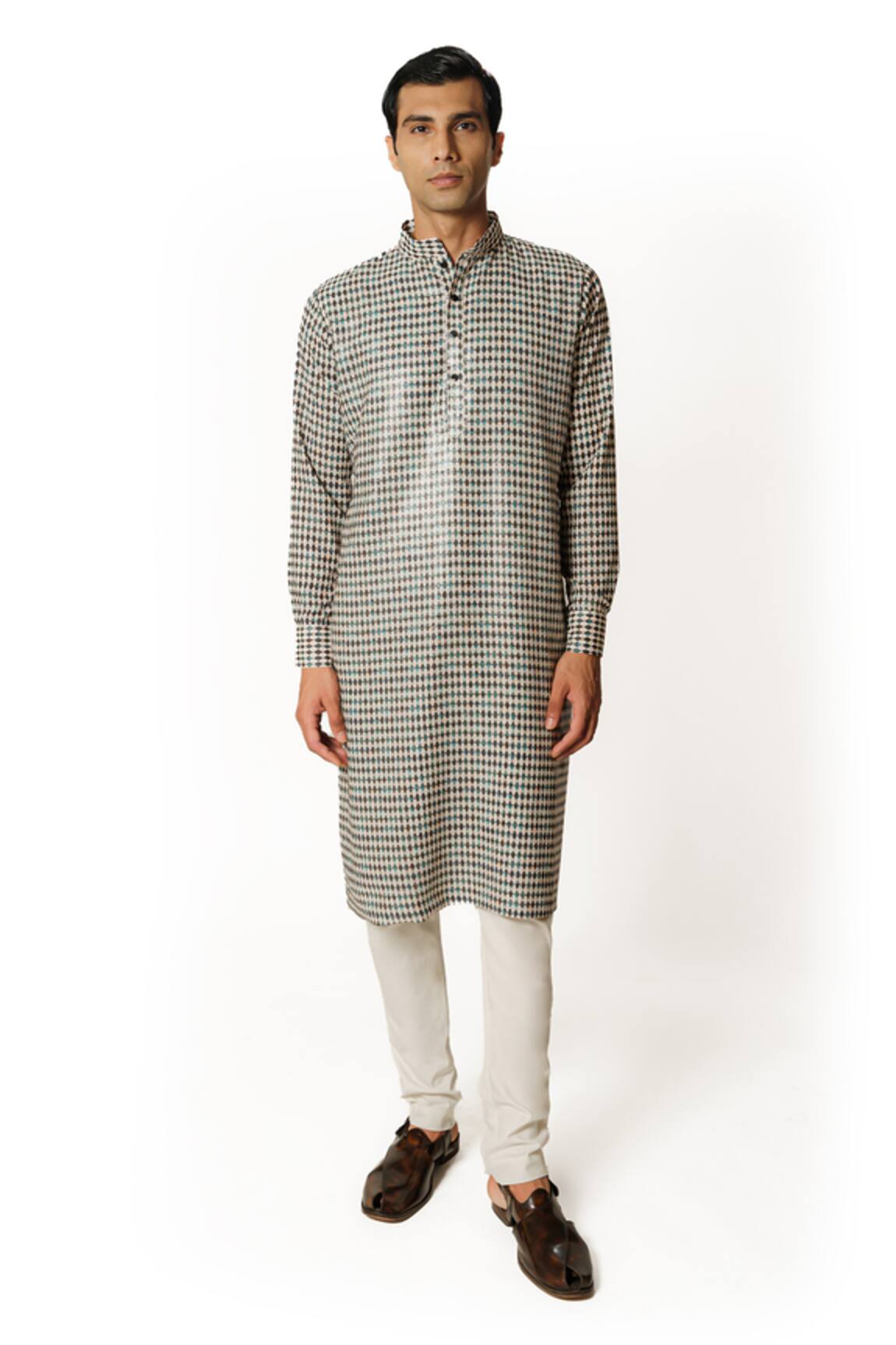 Rabani & Rakha Embroidered Printed Kurta & Pant Set