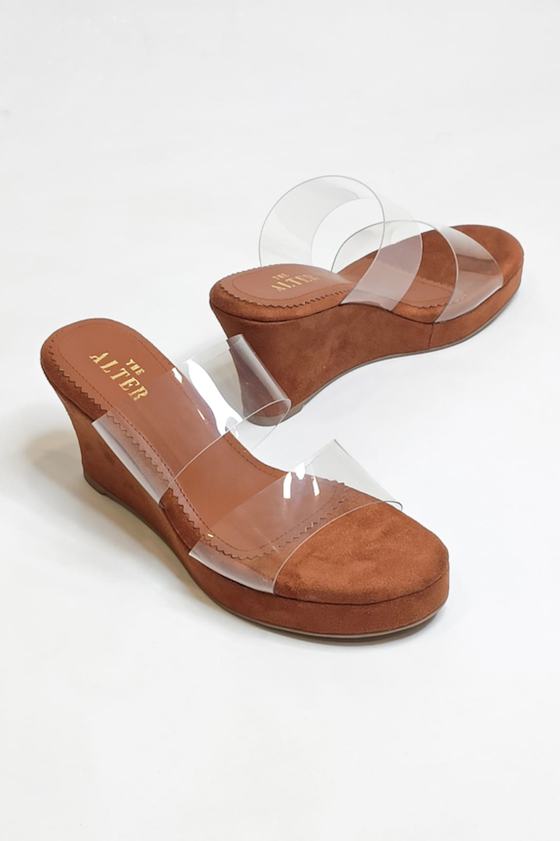 THE ALTER Transparent Strap Wedges