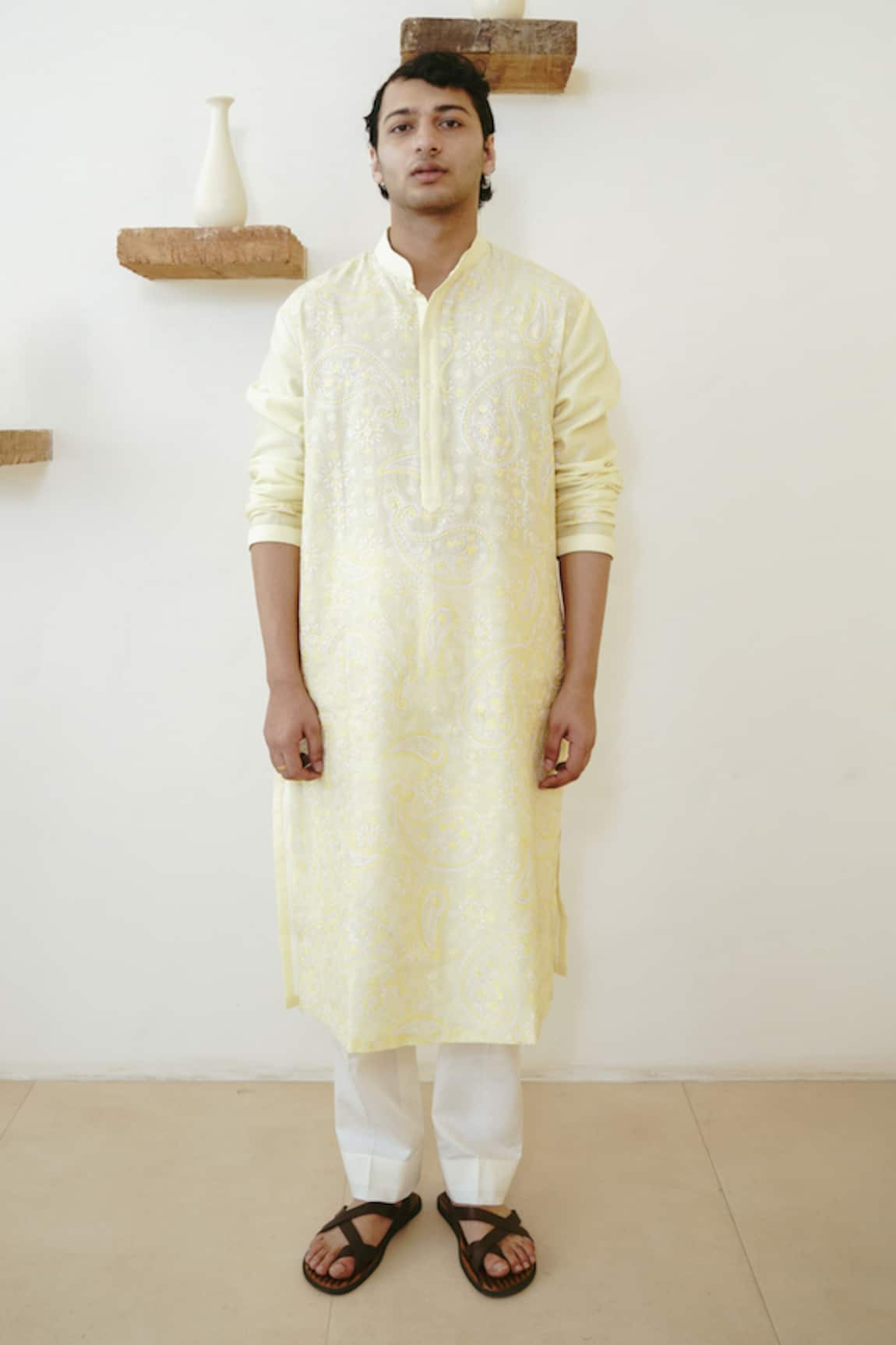 WABI SABI BY ANSHUM-RITESH Persian Paisley Embroidered Kurta Set