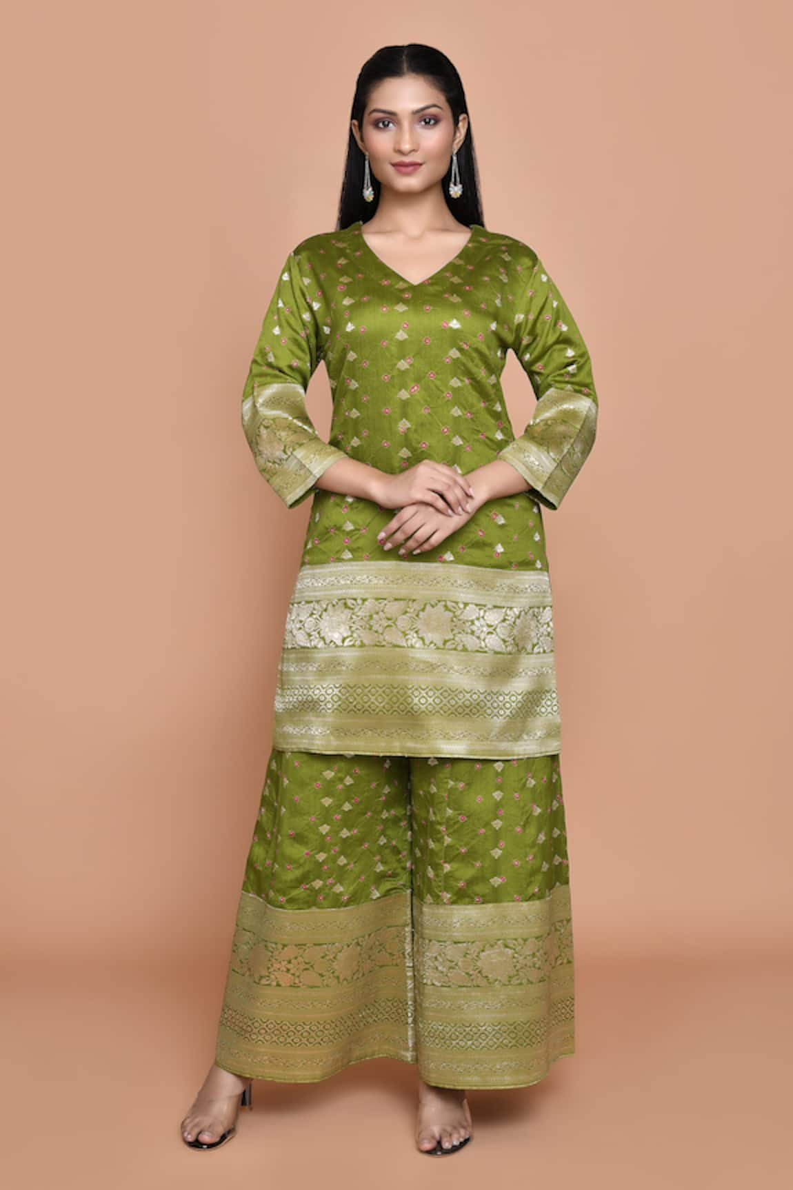 Pinki Sinha Bandhani Kurta & Palazzo Co-ord Set