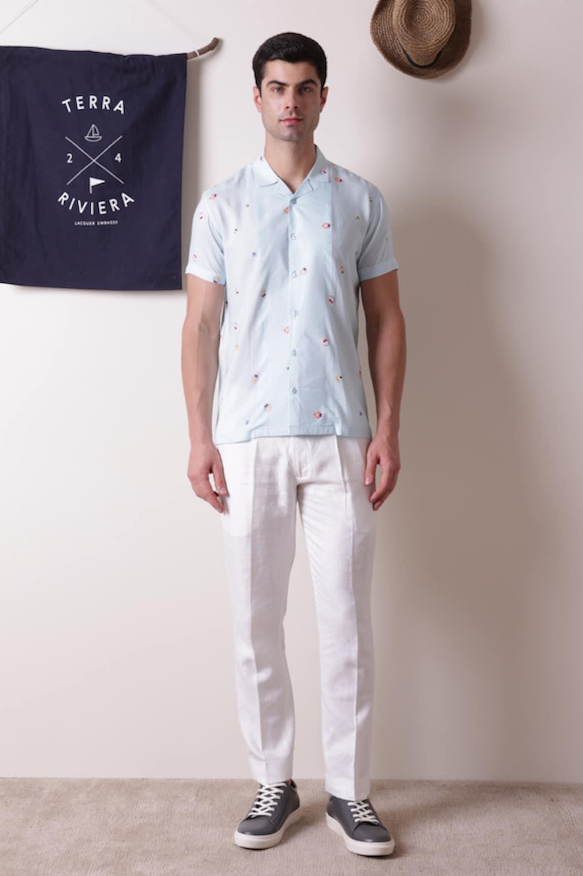 Lacquer Embassy Aquaedia Summer Pool Print Shirt