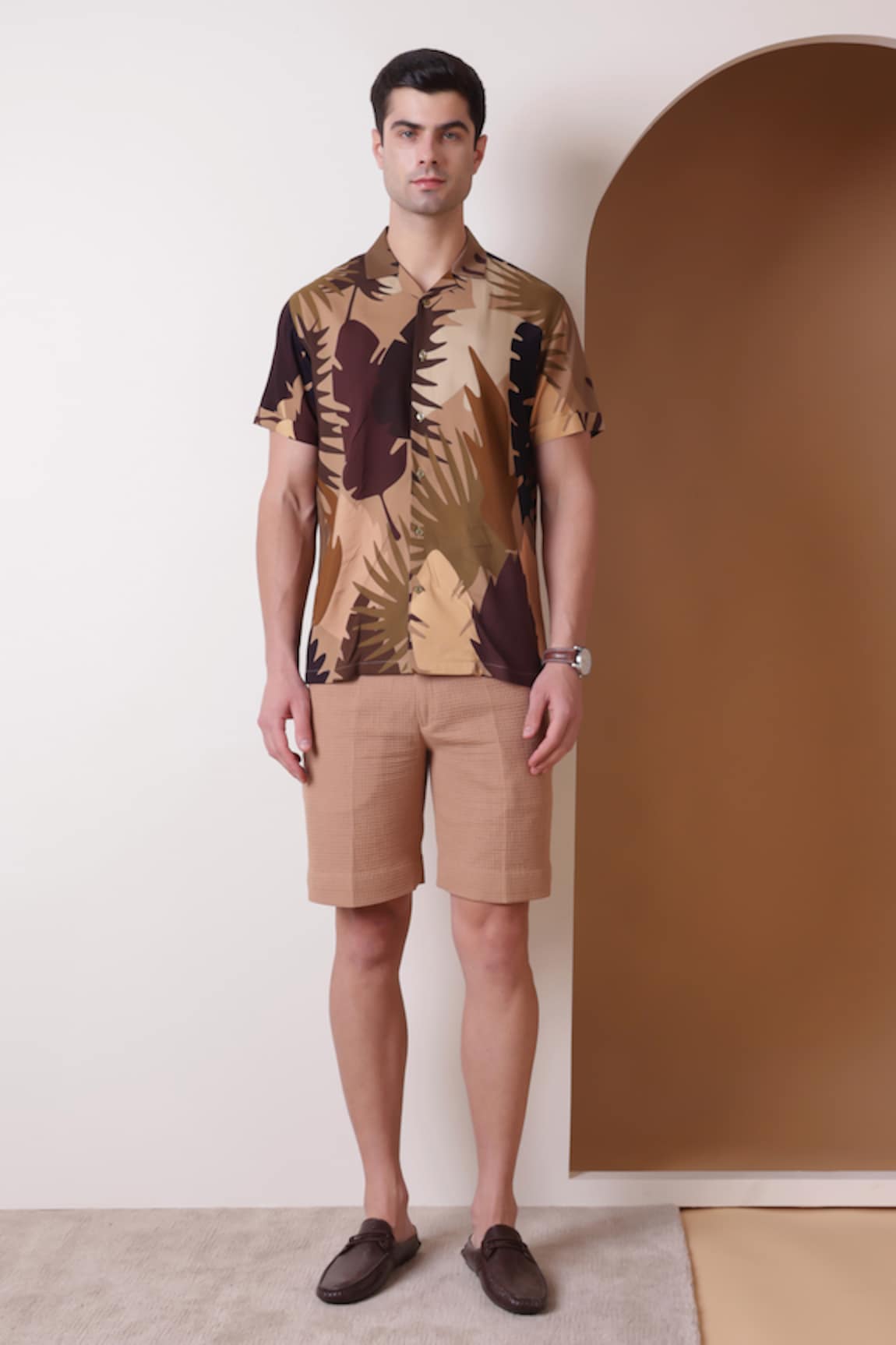 Lacquer Embassy Croute Leaf Print Shirt