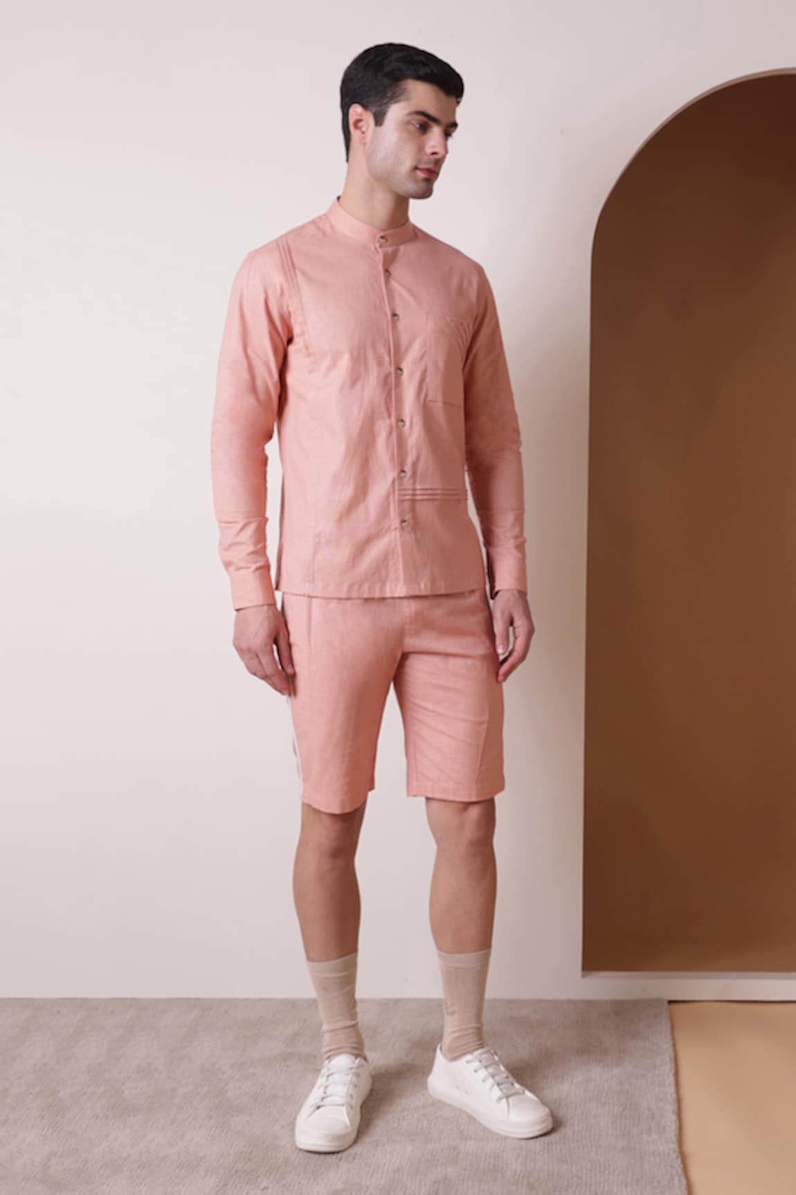 Lacquer Embassy Epis Cotton Linen Shirt