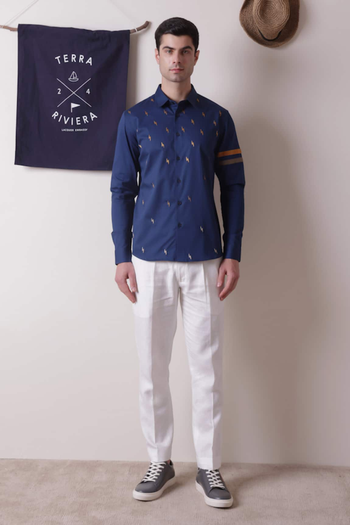 Lacquer Embassy Galaxy Thunder Embroidered Shirt