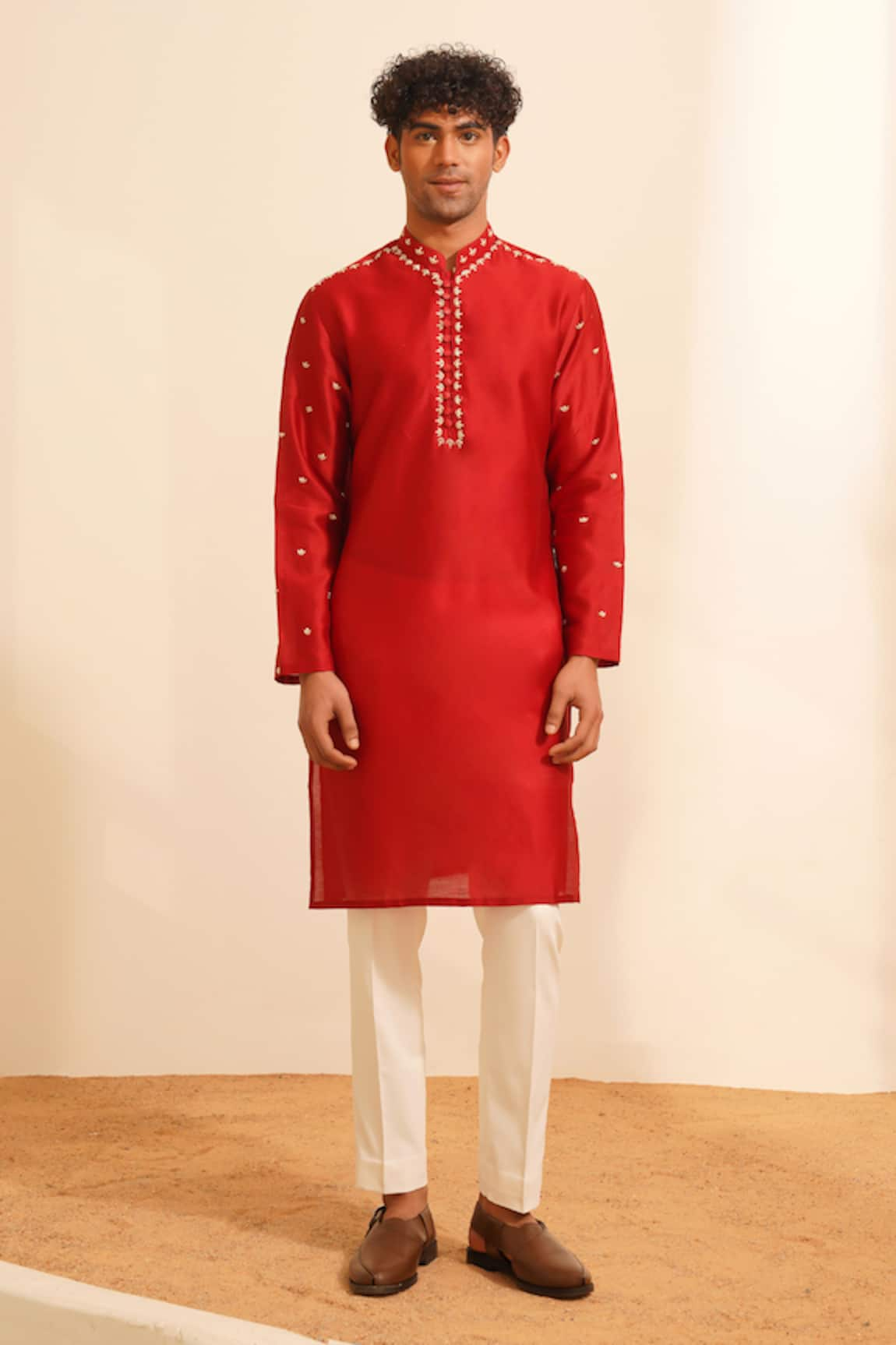 Shreyansh Designs Ivan Zardozi Embroidered Kurta With Pant