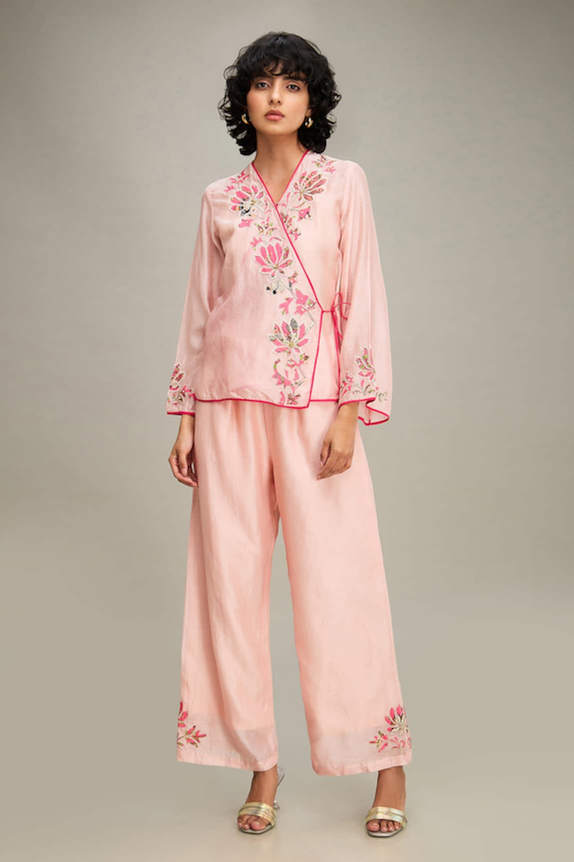 Soup by Sougat Paul Mehr Hand Embroidered Top & Pant Set