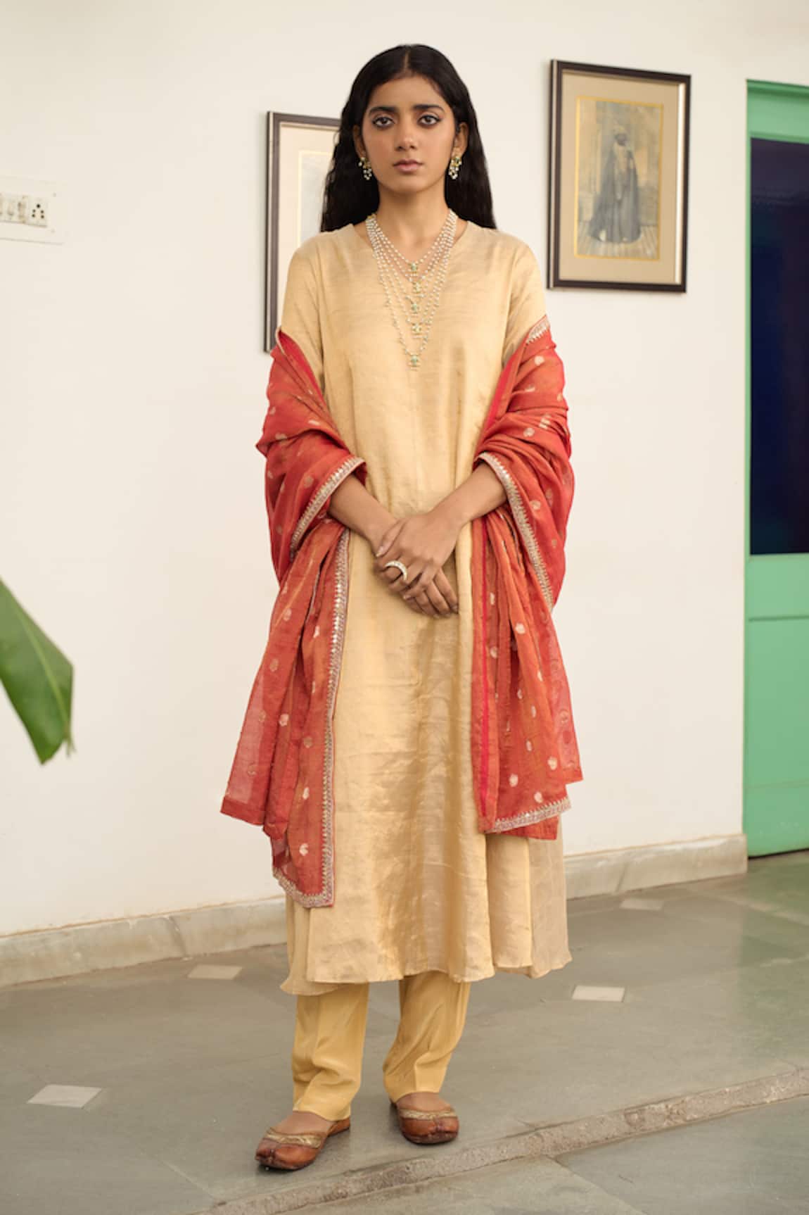 Apeksha Jain Label Malhar Plain Kurta Pant Set