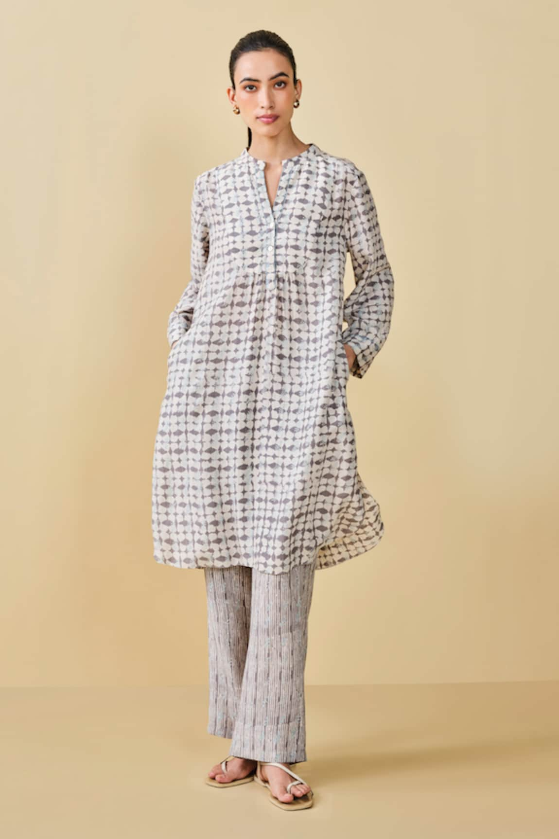 Grassroot By Anita Dongre Wilderness Hand Block Printed Kurta & Pant Set