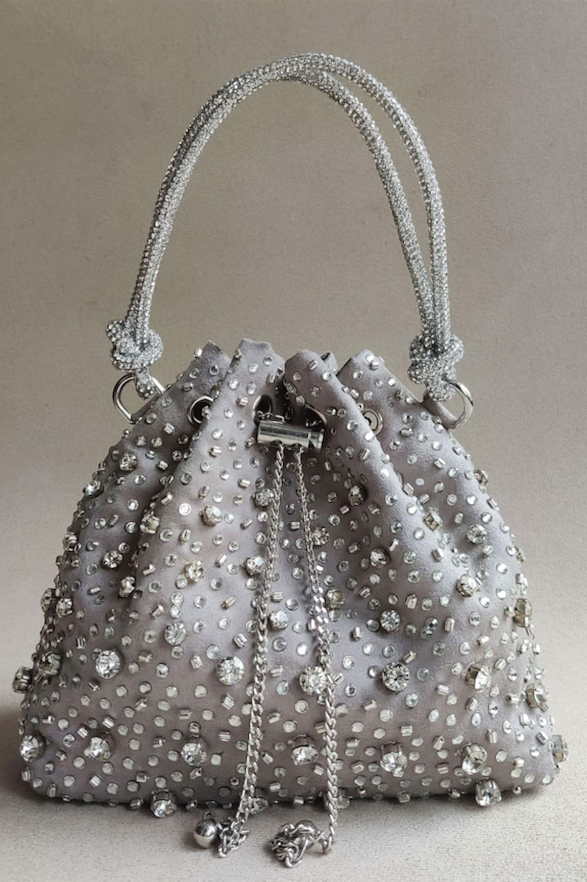 Plode Rhinestone Embellished Bucket Bag