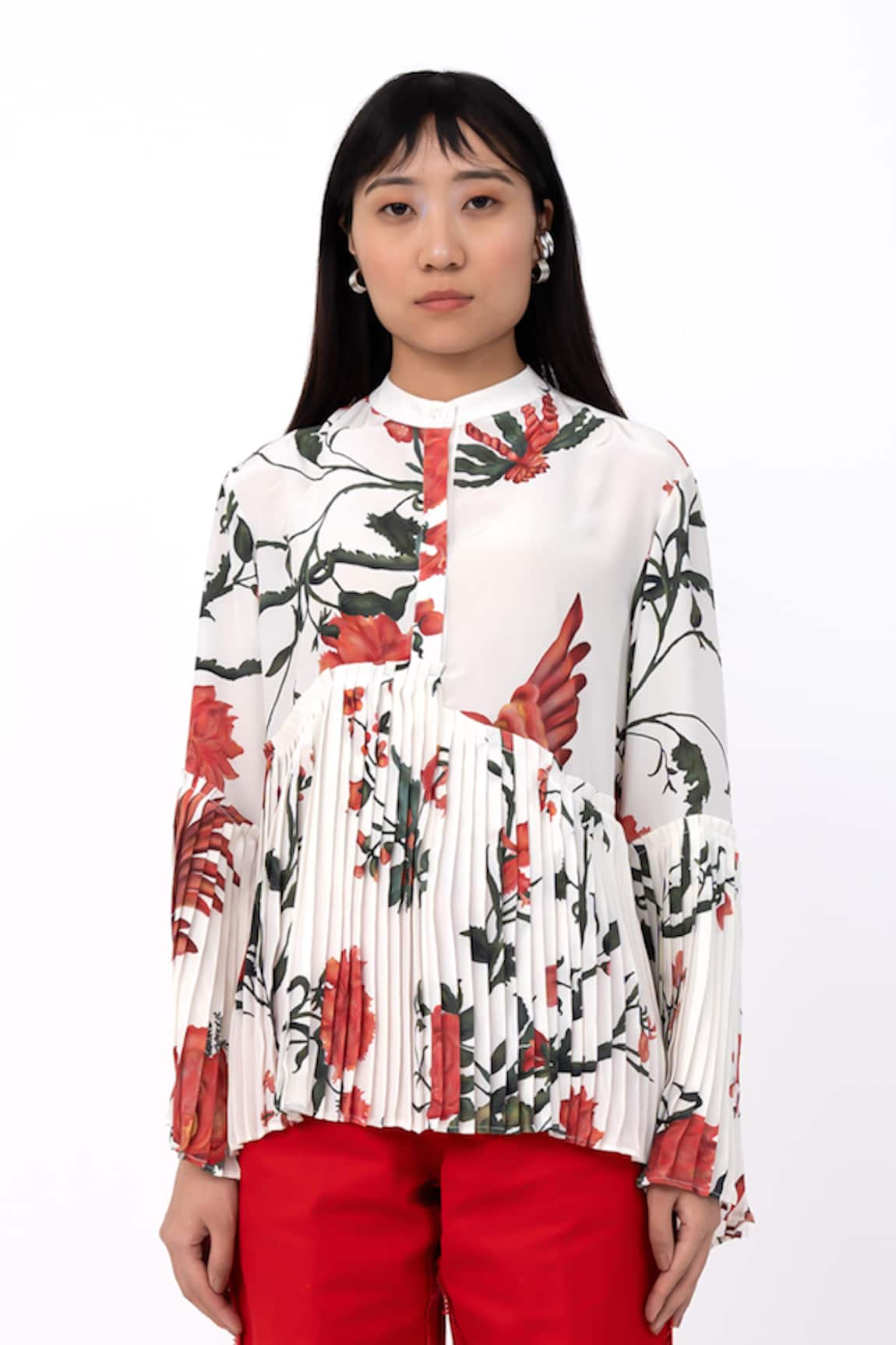 Leh Studios Floral Chints Print Top