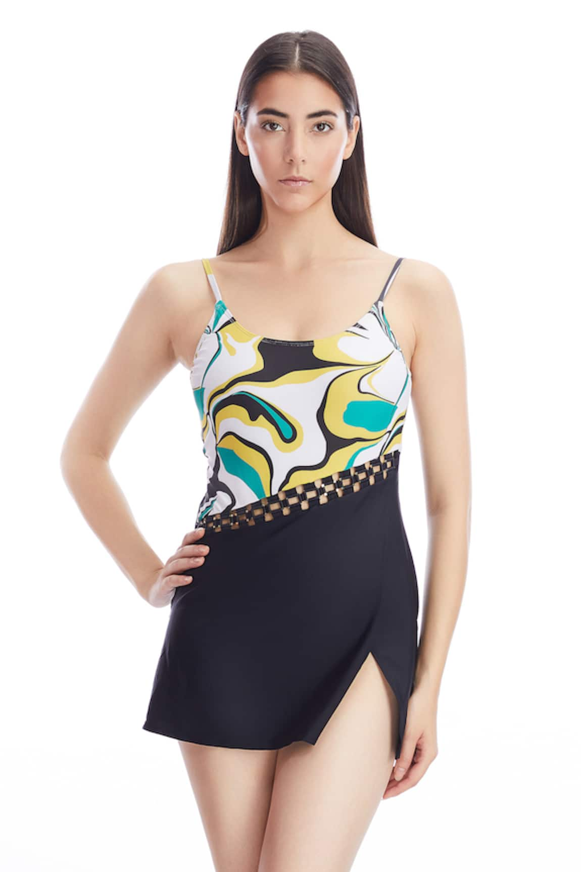 Kai Resortwear Flora Chaos Print Monokini