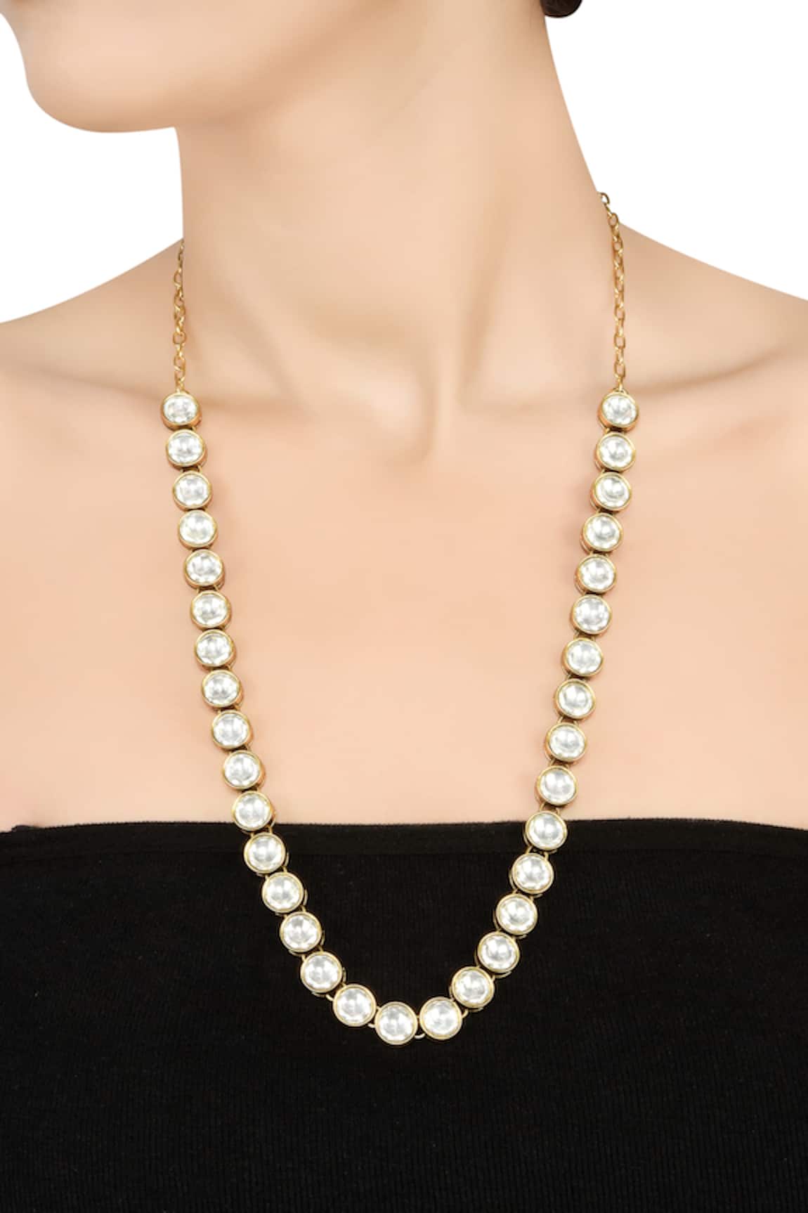 Tribe Amrapali Anika Stone Studded Necklace 