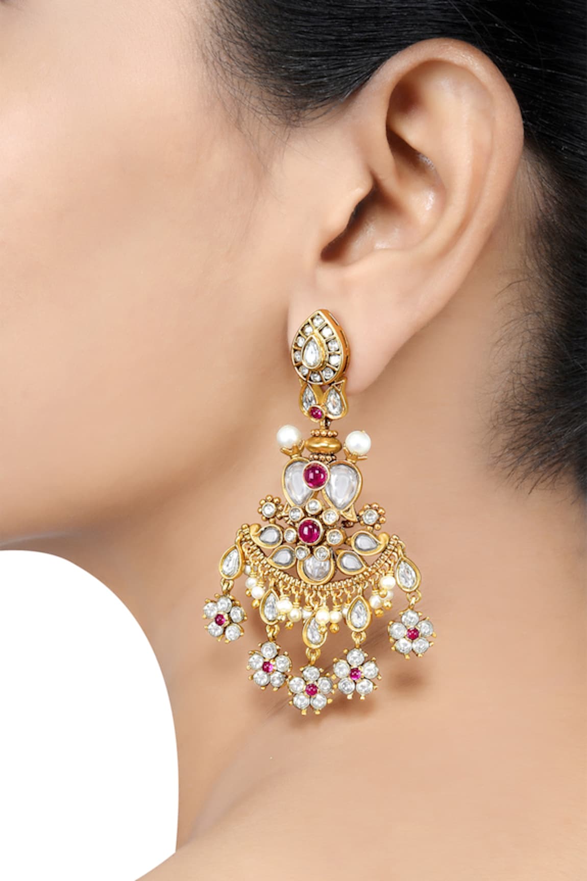 Tribe Amrapali Chakrika Embellished Earrings