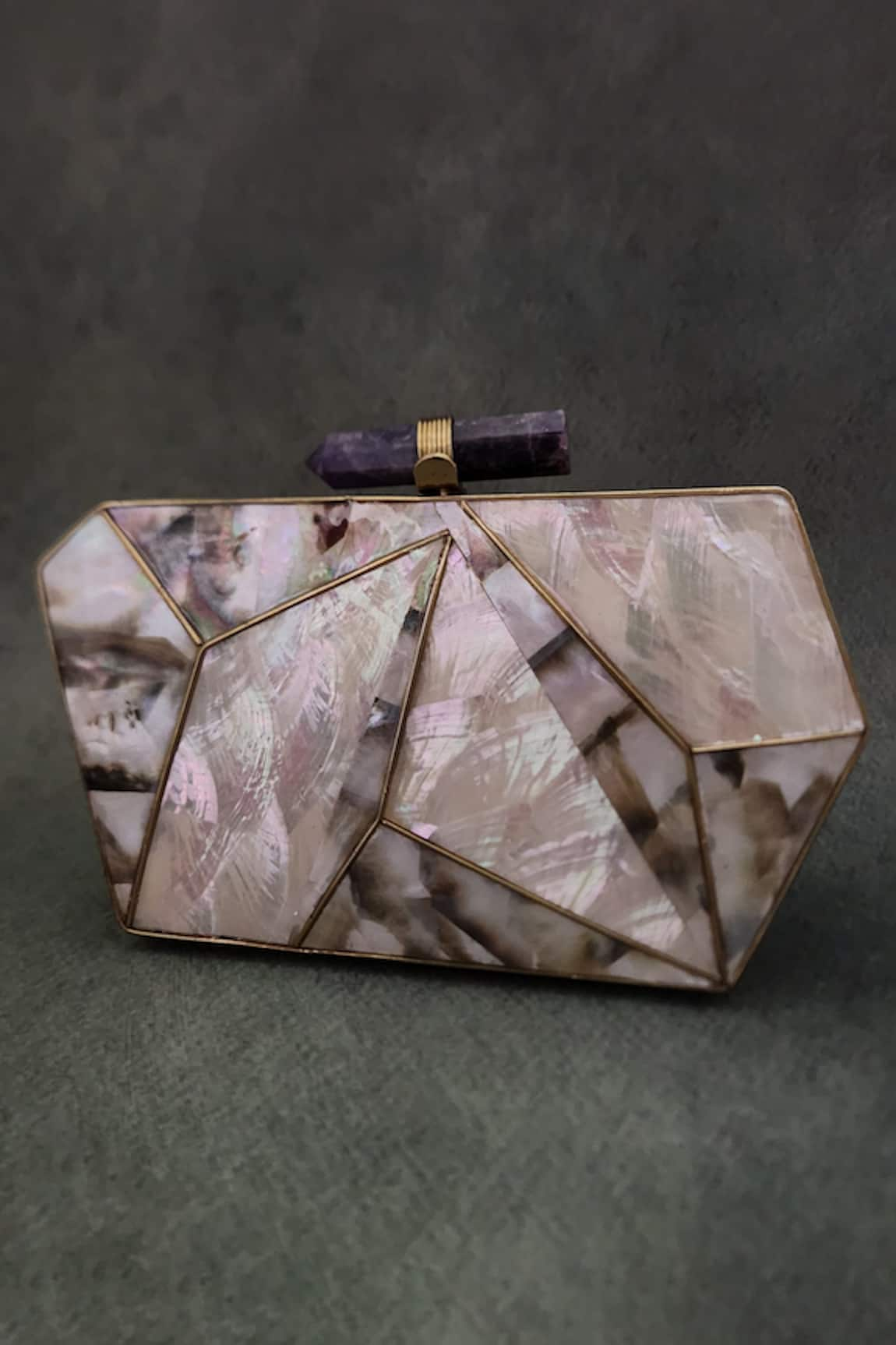 ADWITA BAGS & JEWELS Abia Mother Of Pearl Embellished Clutch