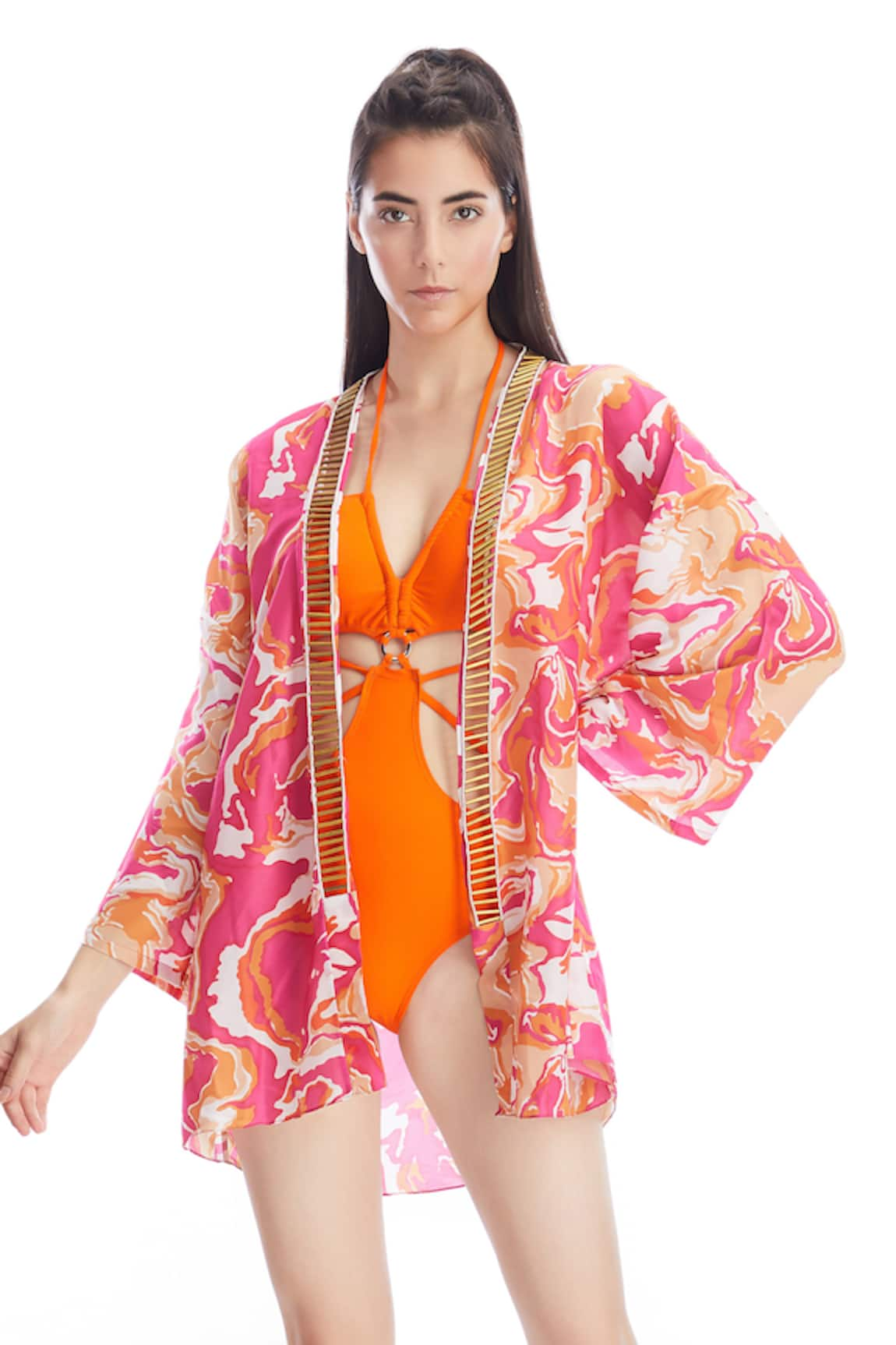 Kai Resortwear Sorbet Print Cape