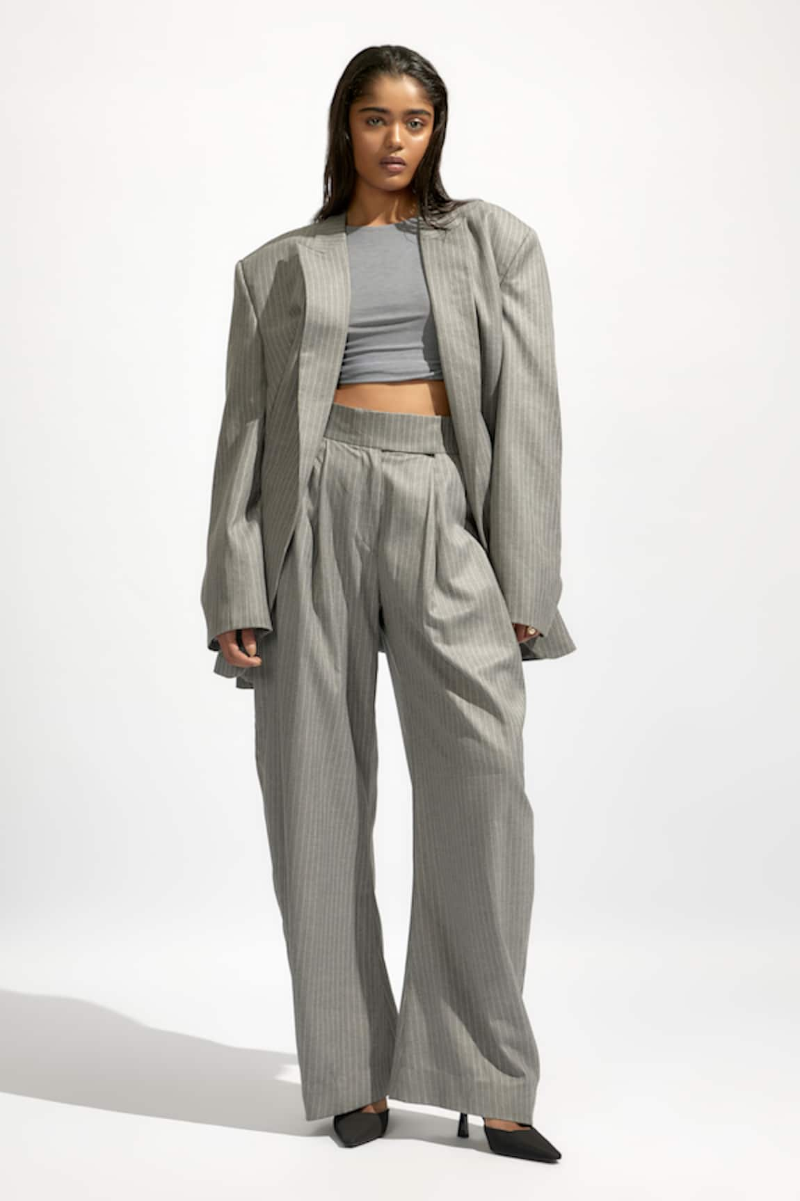 Deme by Gabriella Pin Striped Trouser