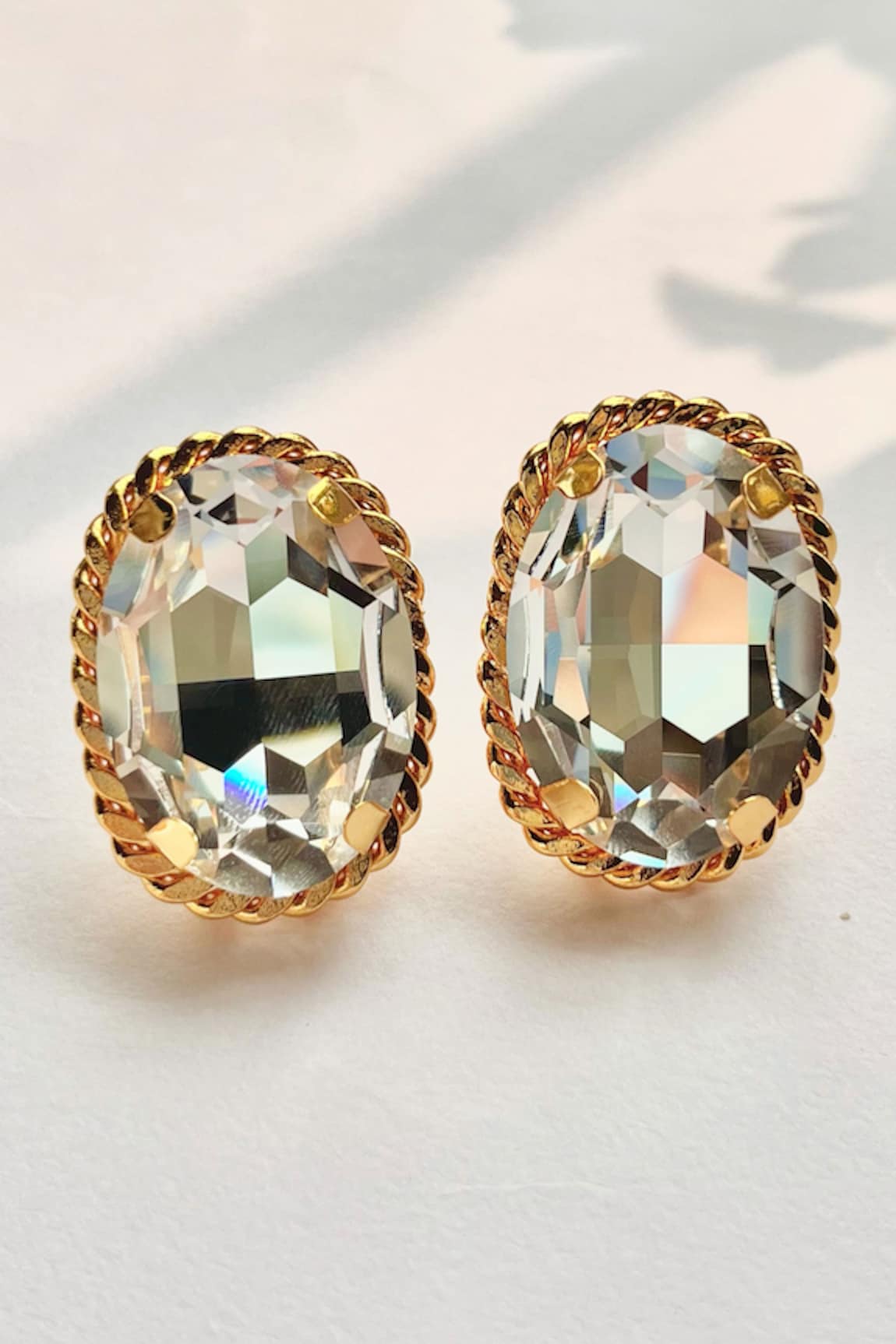 Prestones Swarovski Embellished Studs