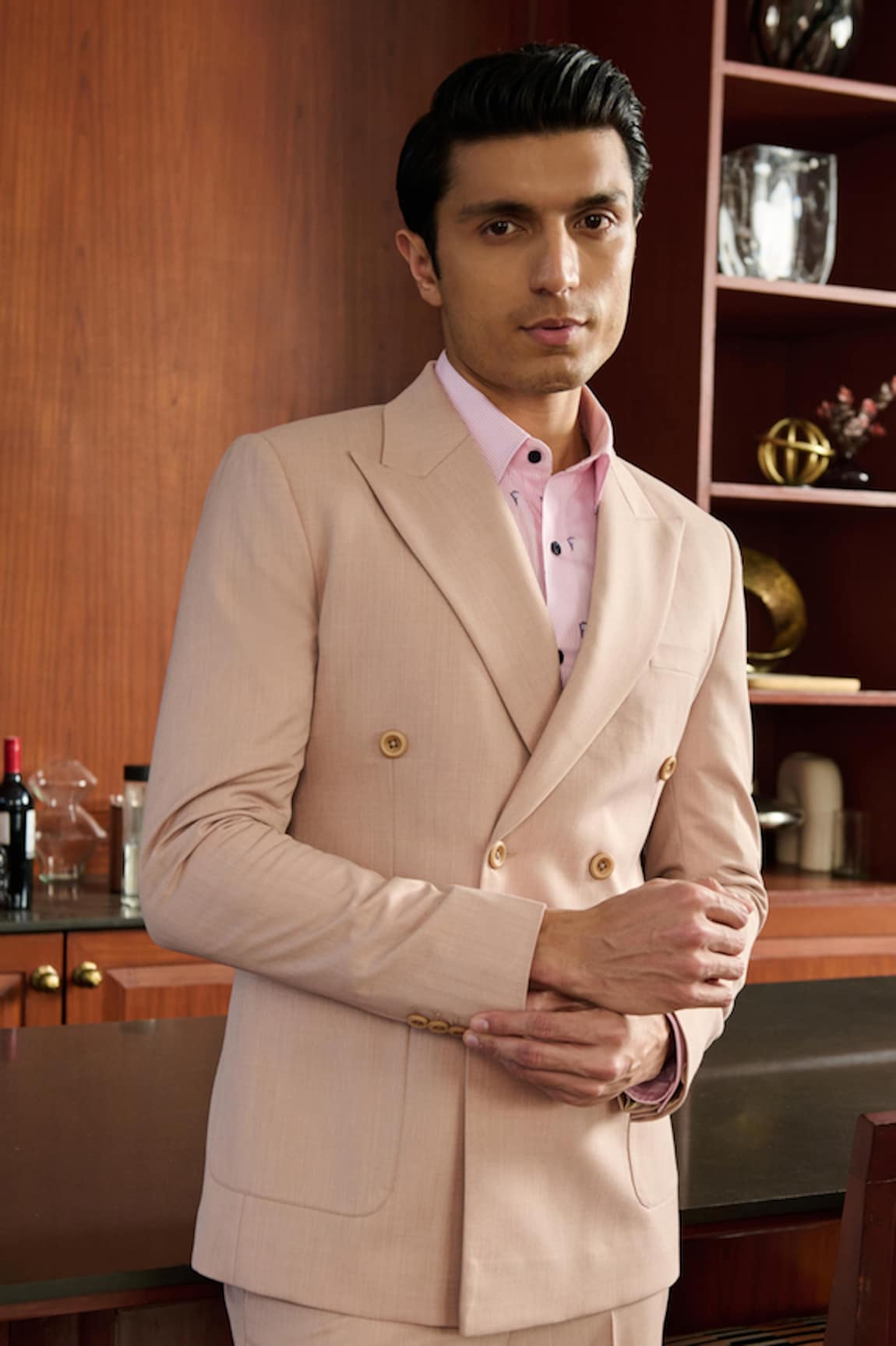 Philocaly Grisaille Linen Silk Blend Blazer