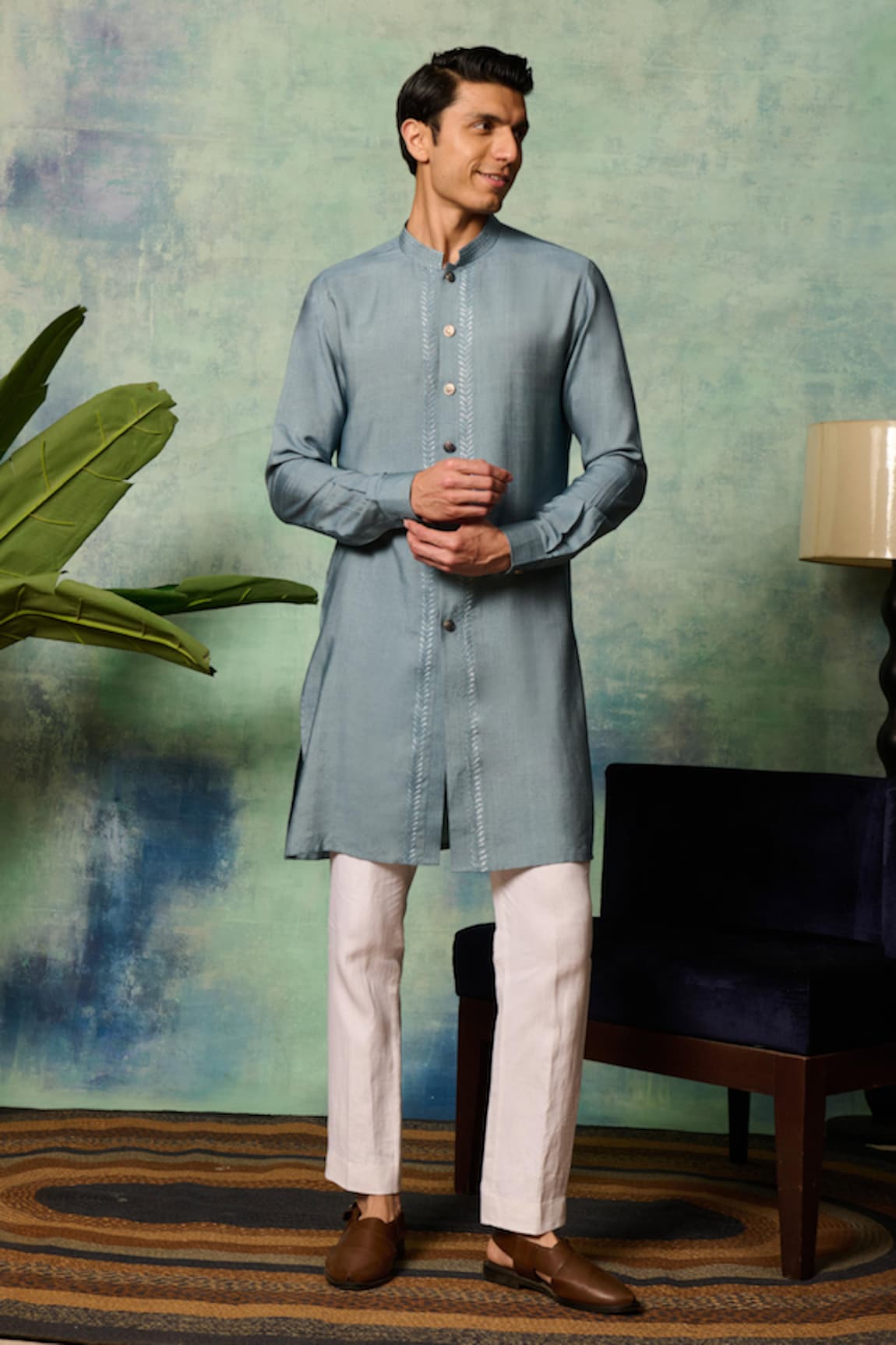 Philocaly Taal Placement Embroidered Kurta