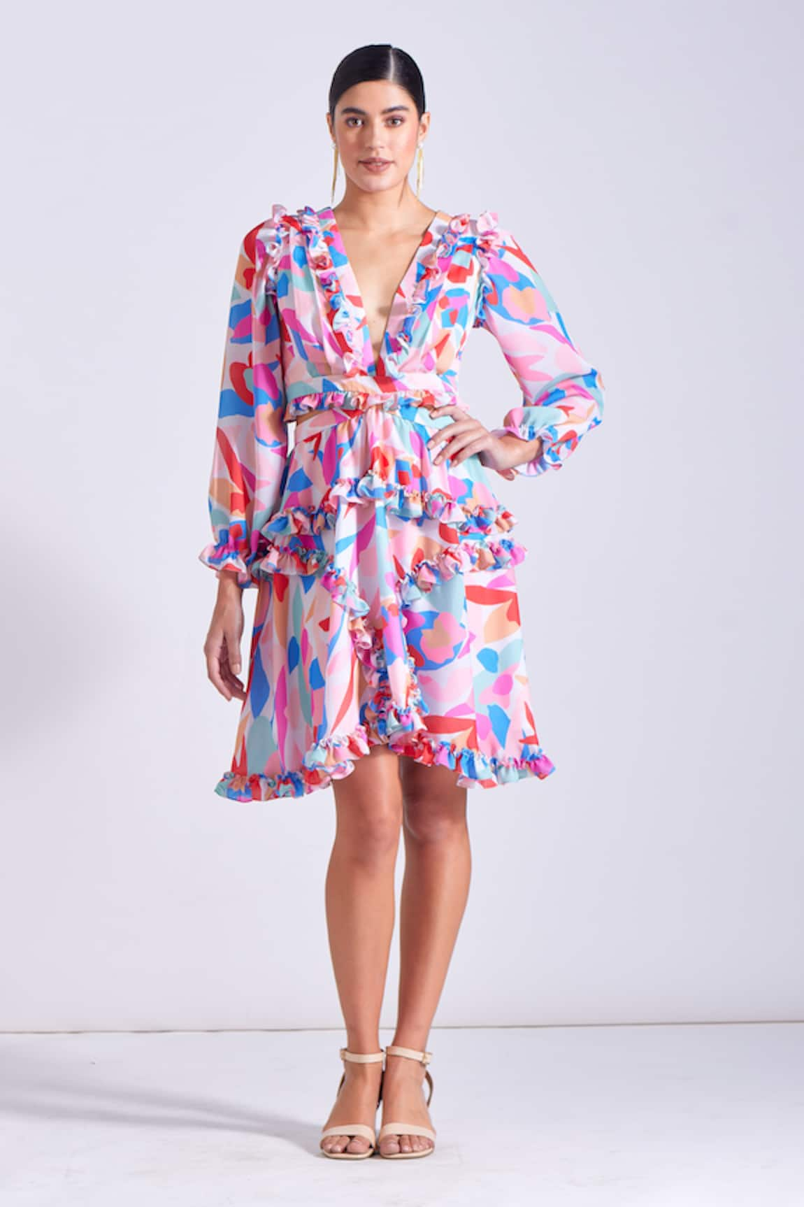 Zosia Emma Floral Print Ruffled Dress