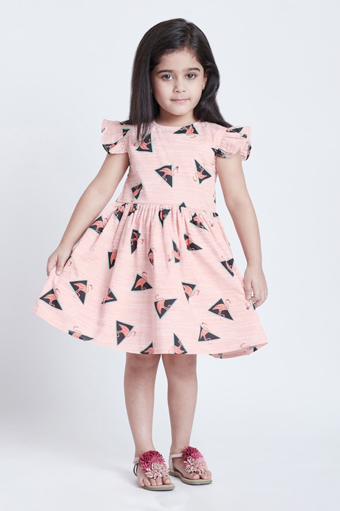 Bohobi Fly High Flamingo Dress