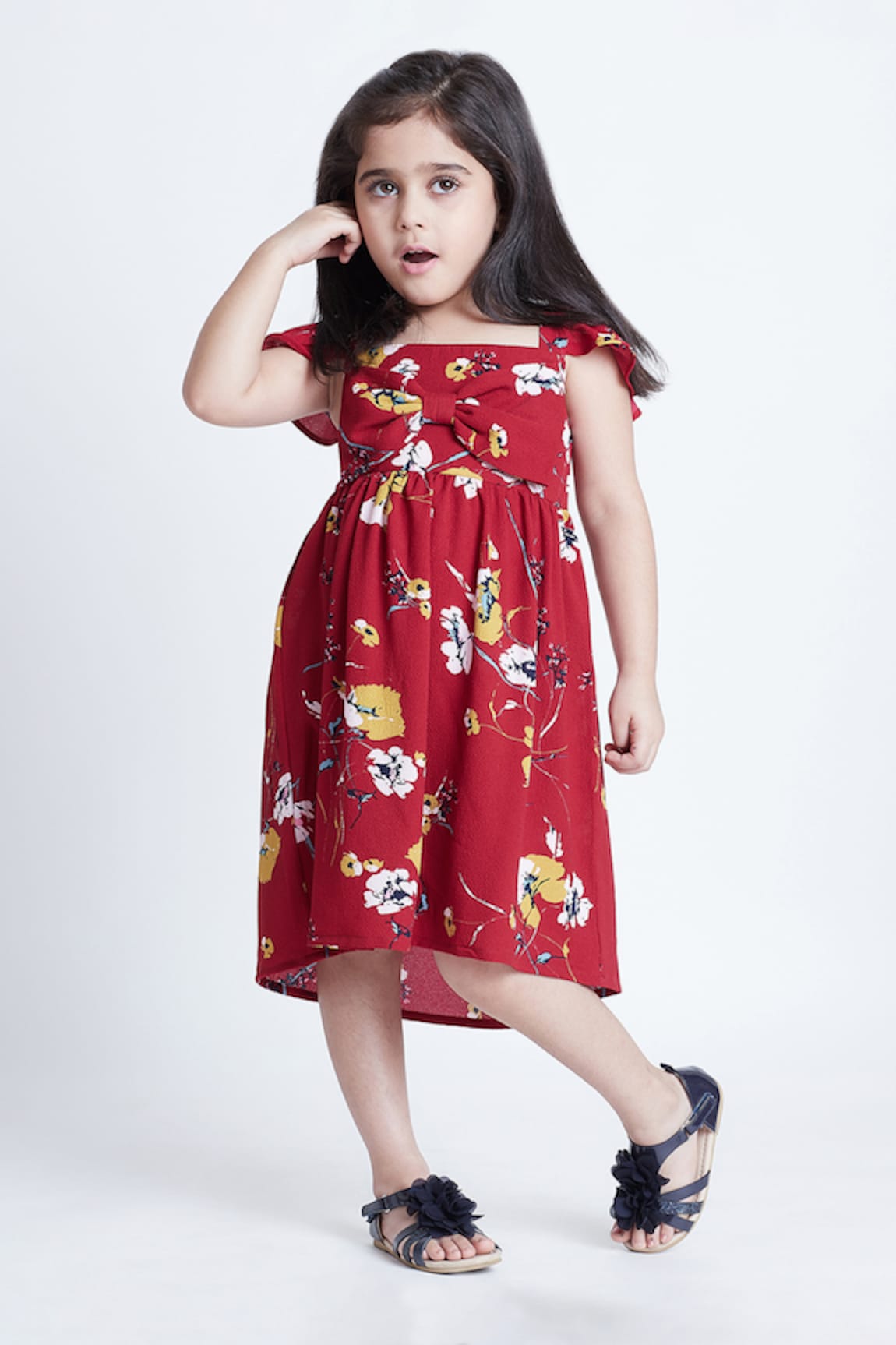 Bohobi Pretty Floral Print Dress