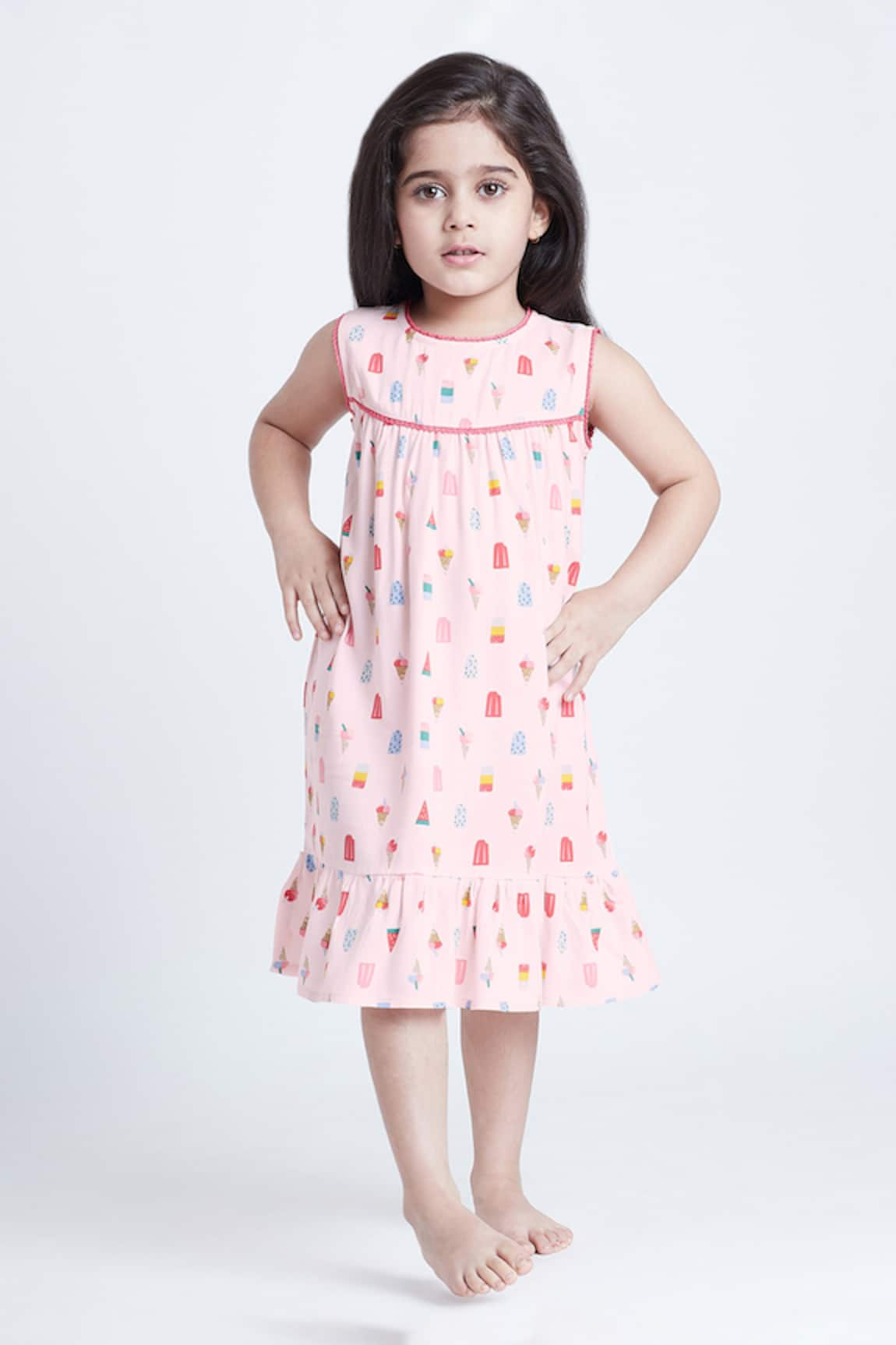 Bohobi Sweet Cream Ice Cram Print Night Dress