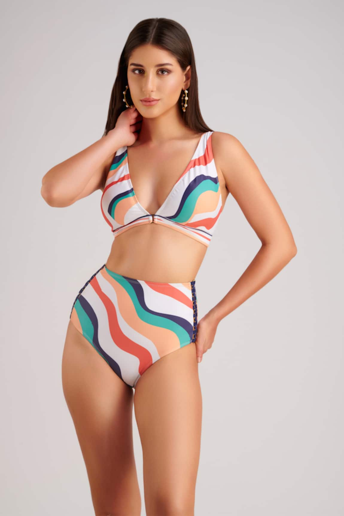 Kai Resortwear Nautica Print Bikini Set