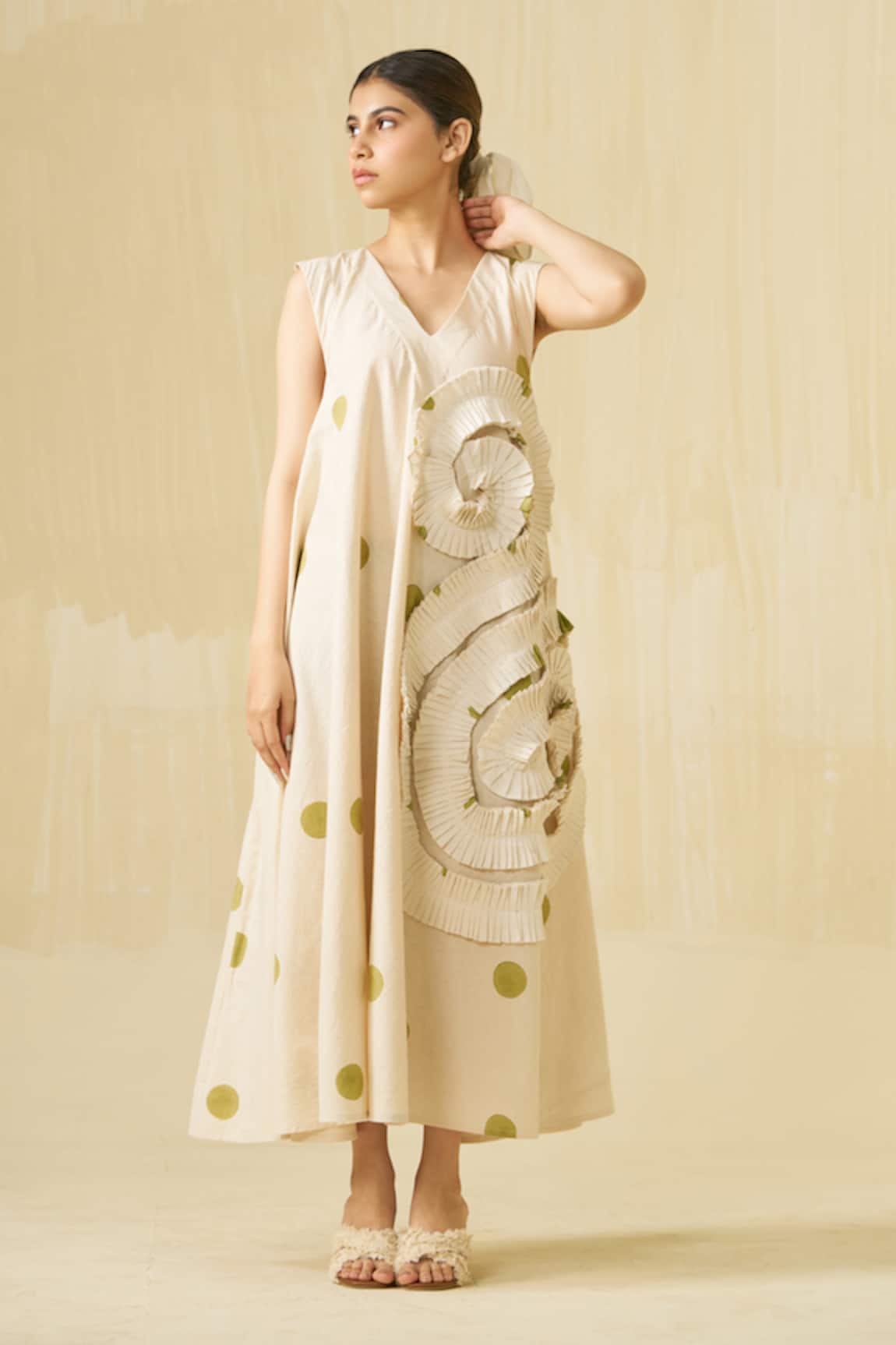 Stoique Daffodil Printed Printed Dress