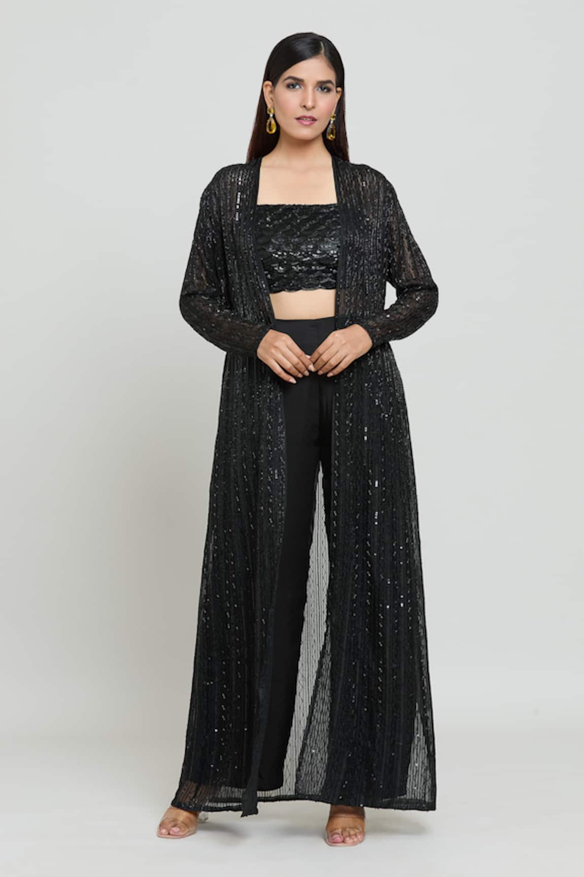 COUTURE BY NIHARIKA Embroidered Jacket Pant Set