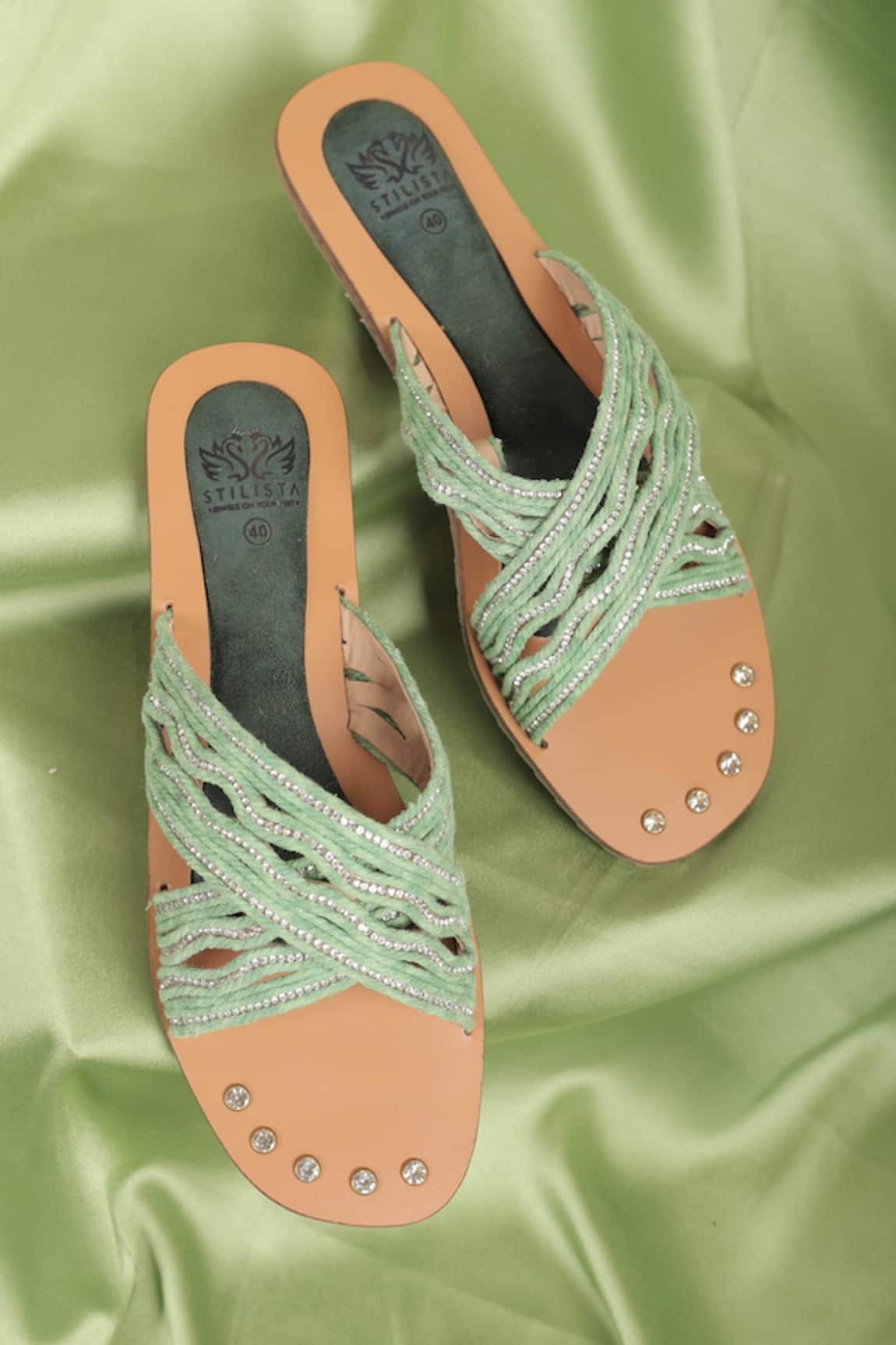 Stilista Criss Cross Strap Flats