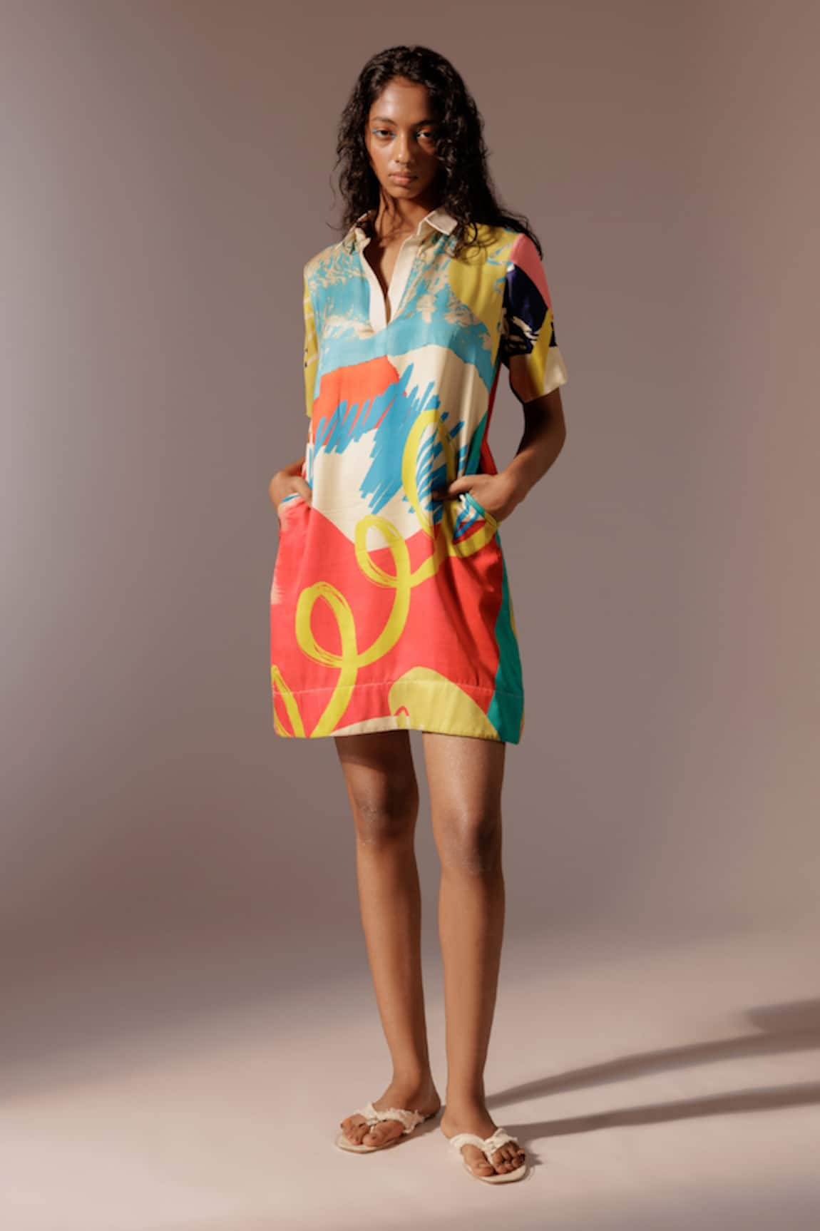 Advait Juno Print Shift Dress