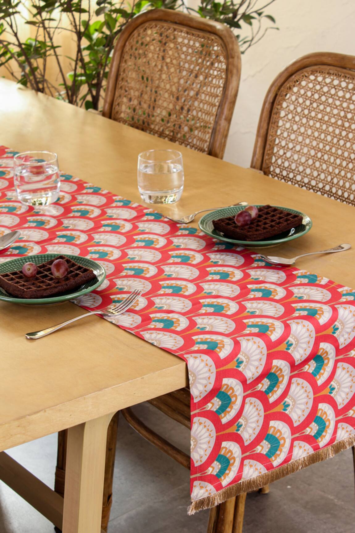 House This Neelkanth Blossom Print Table Runner