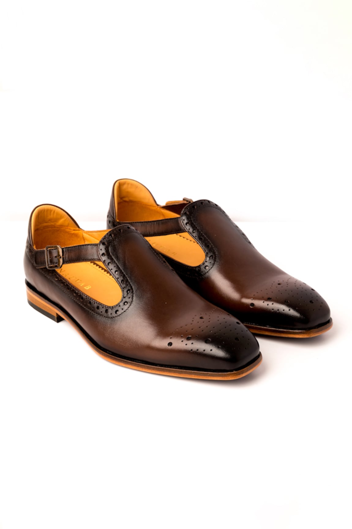 Nauvab Bagh Brogue Leather Shoes