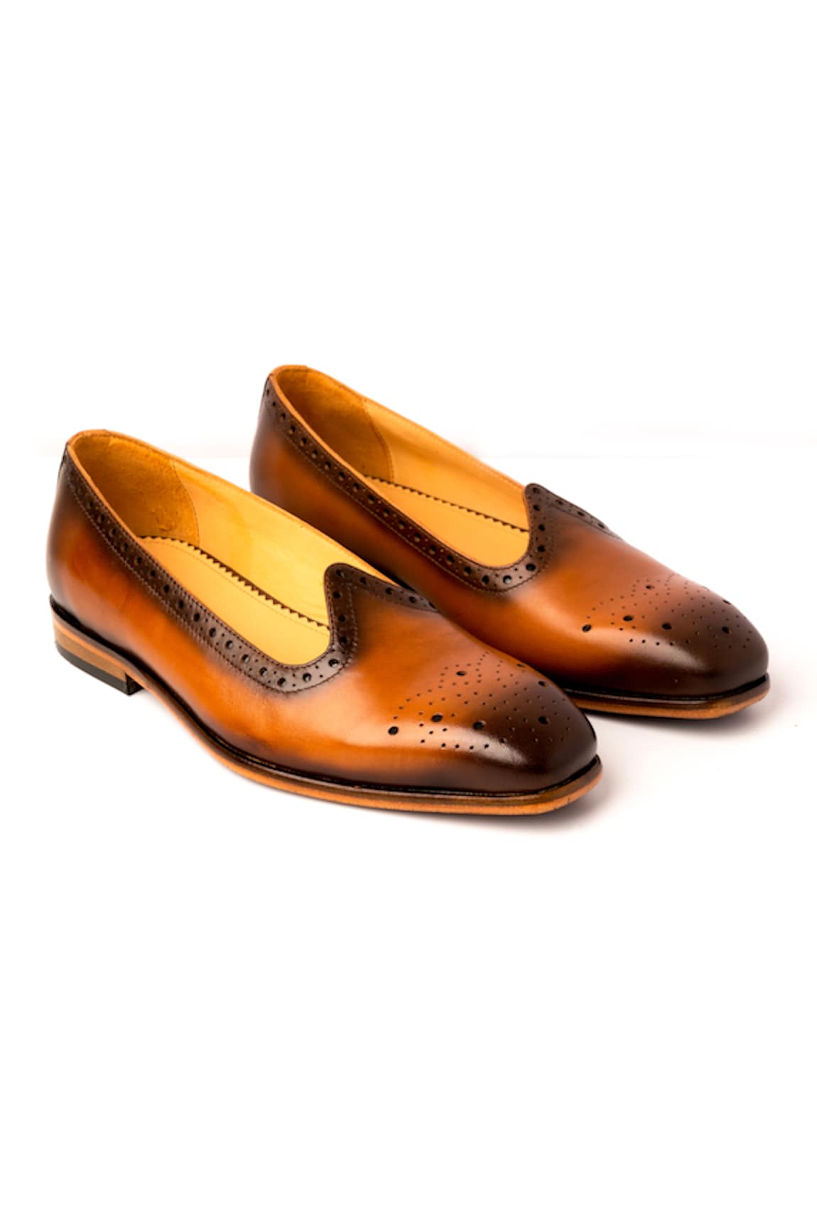 Nauvab Nagra Leather Brogue Shoes