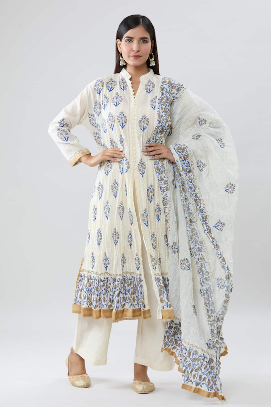 Peenacolada Block Print Kurta Pant Set