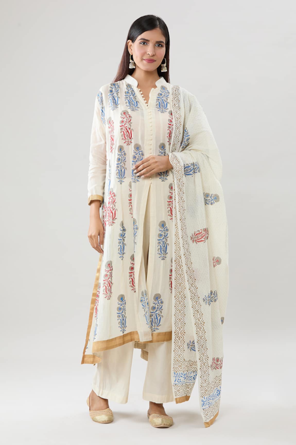 Peenacolada Floral Pattern Kurta Pant Set