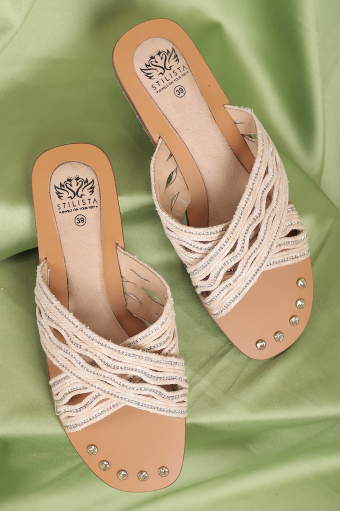 Stilista Criss Cross Strap Flats