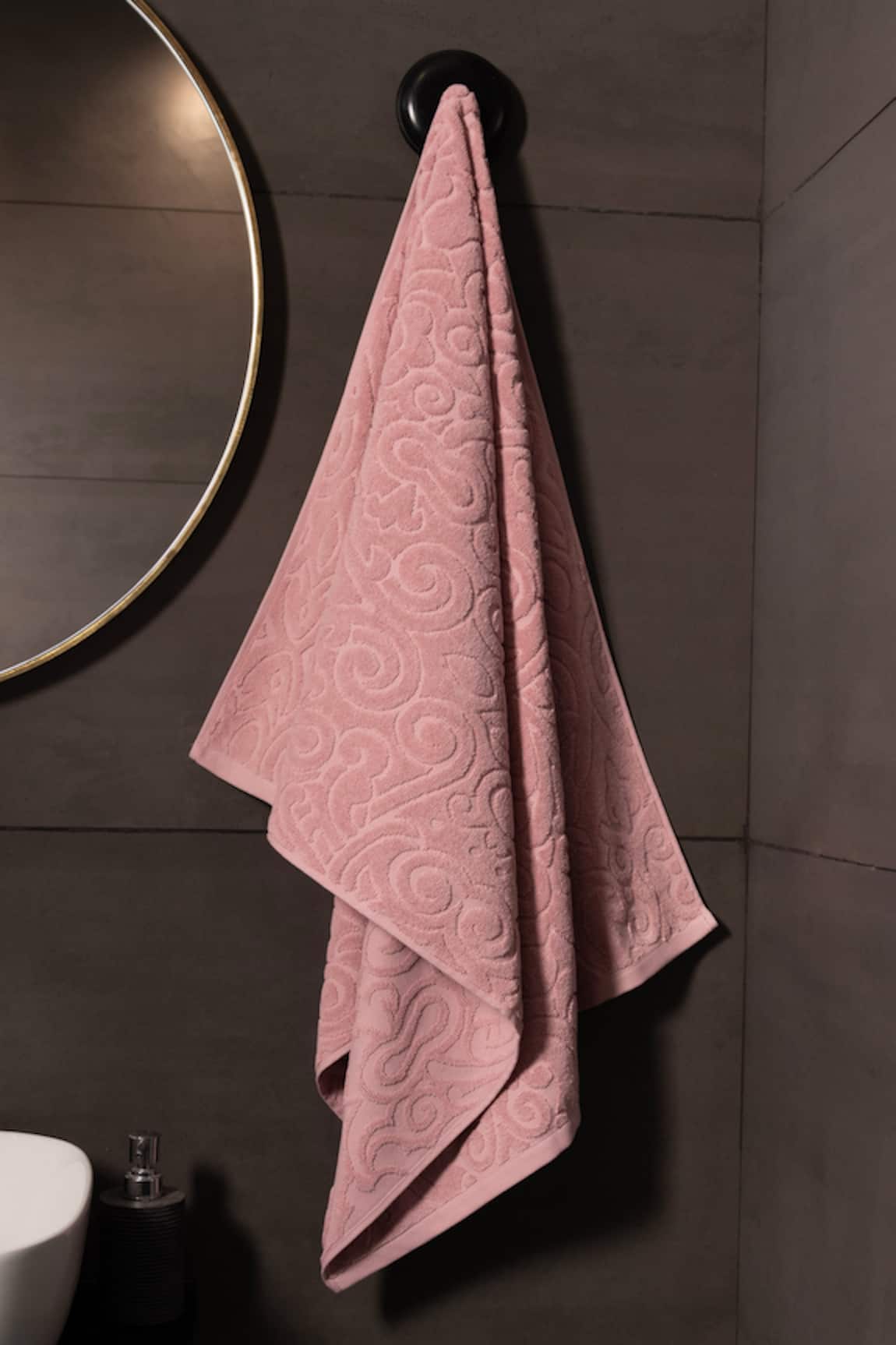 Houmn Cotton Terry Woven Pattern Towel