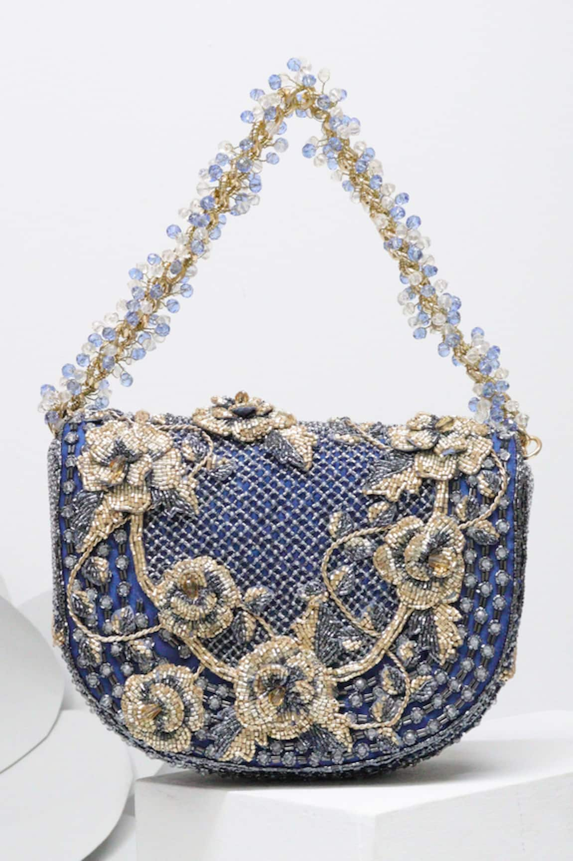 Doux Amour Callie Floral Crystal Embellished Sling Bag