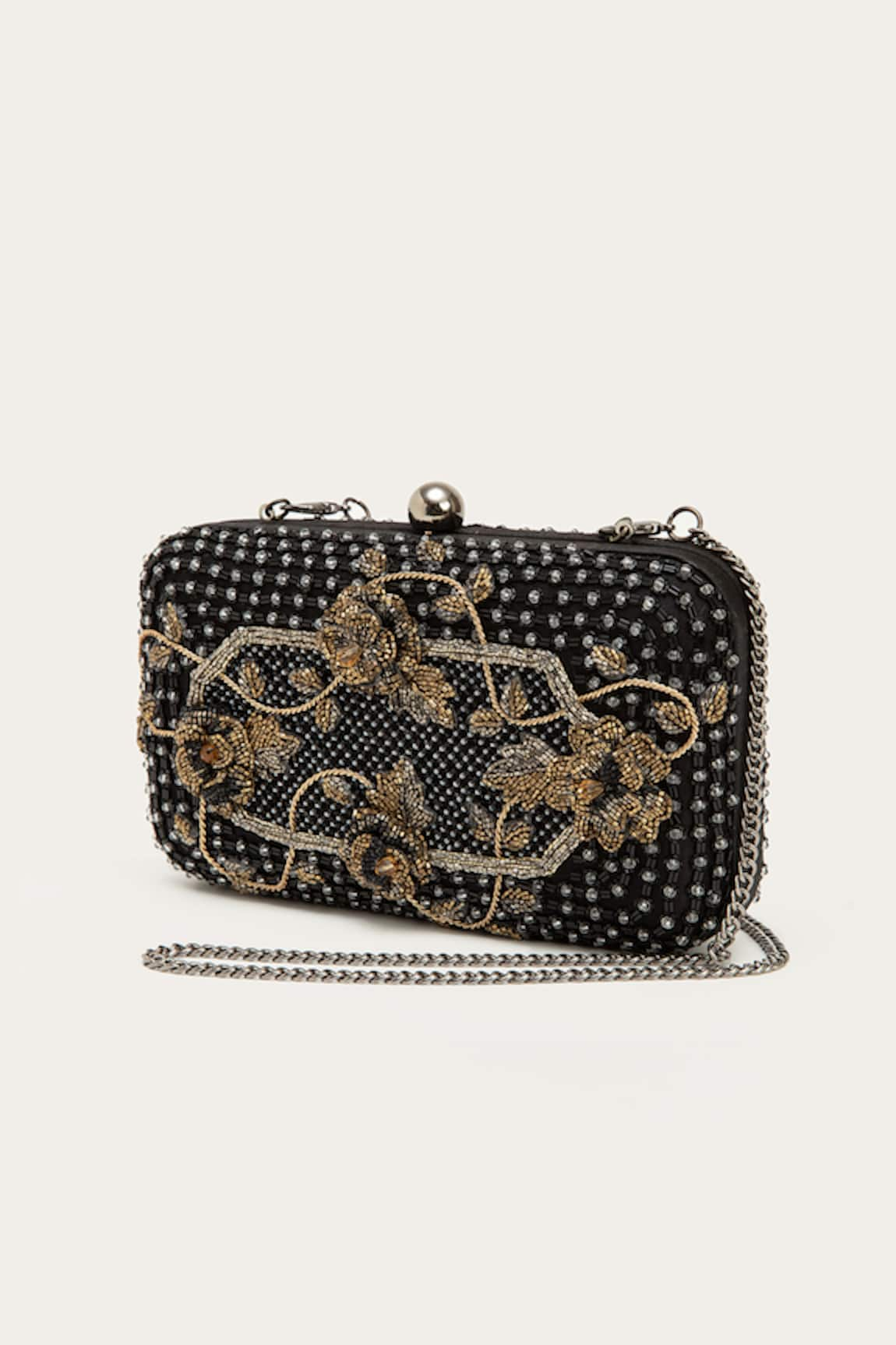 Doux Amour Mie Box Floral Bead Embellished Clutch