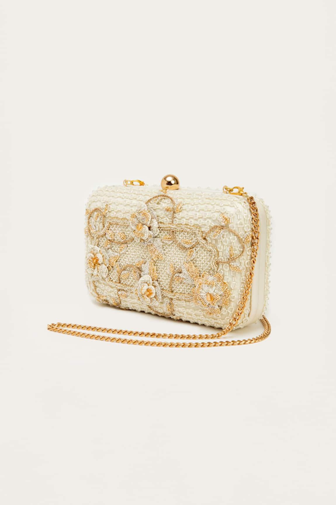 Doux Amour Mie Box Bead Embellished Clutch