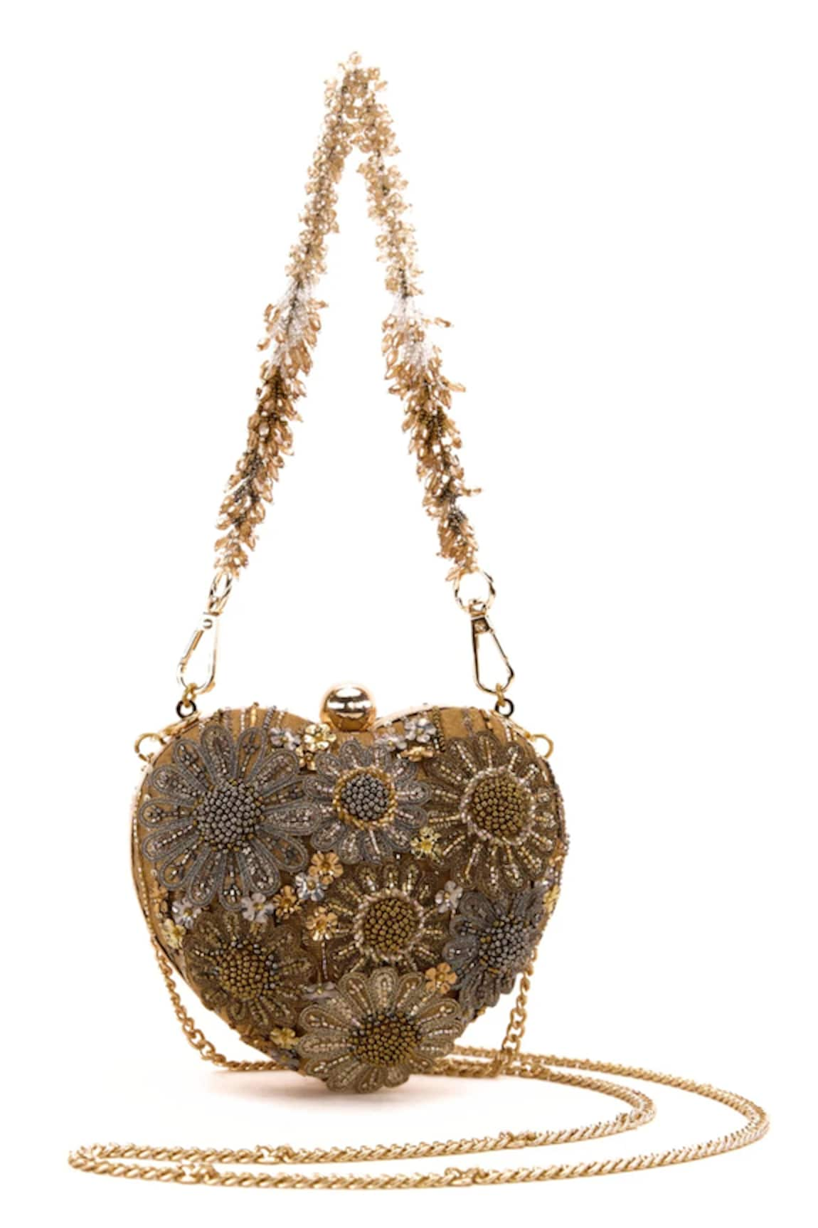 Doux Amour Zoe Applique Bead Embellished Heart Bag