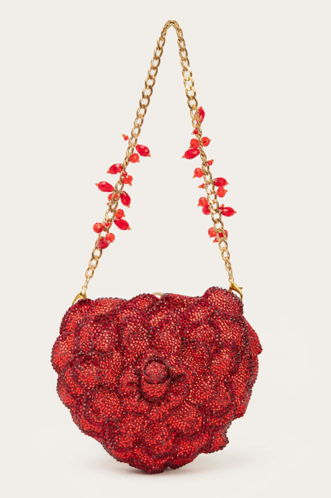 Doux Amour Isa Applique Embellished Heart Bag