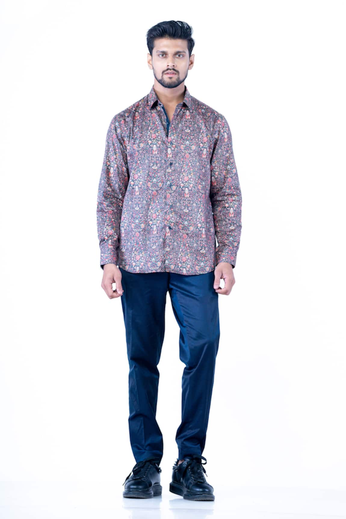 YAJY by Aditya Jain Floral Print Shirt