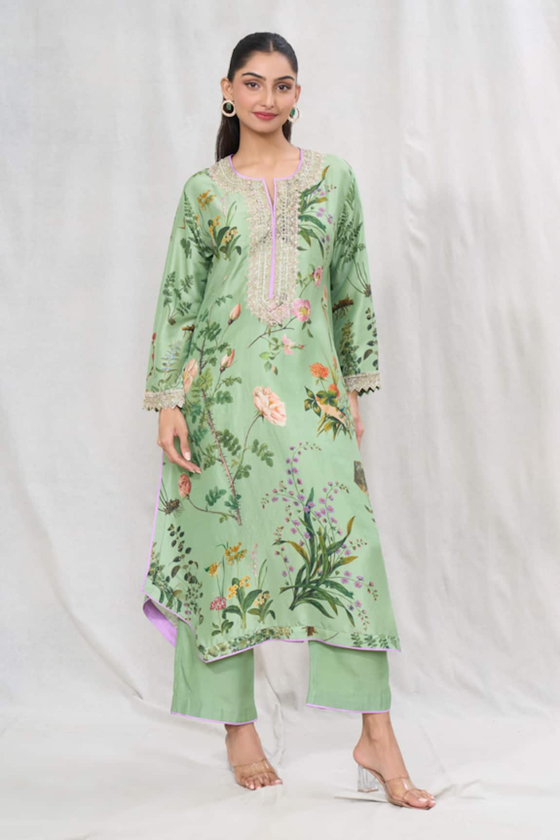 Anushree Reddy Floral Print Kurta & Pant Set