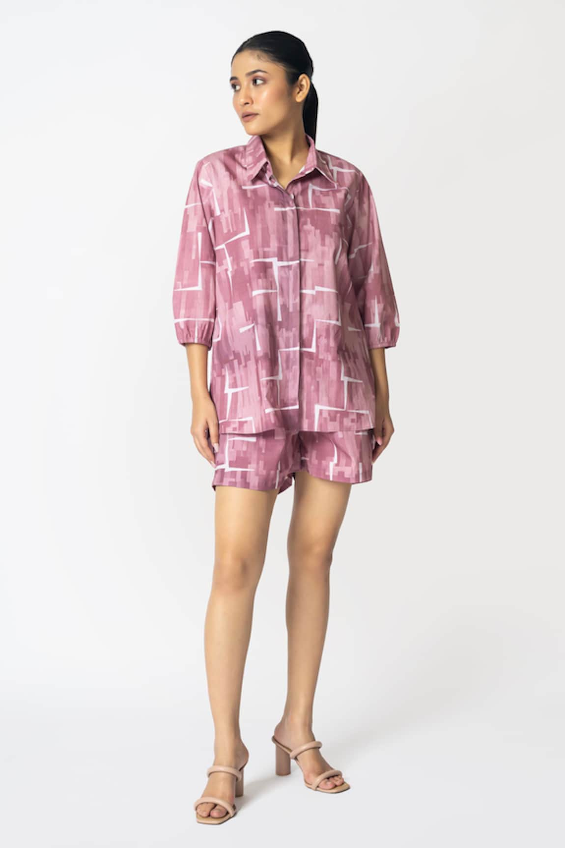 KLAD Geometric Print Shirt