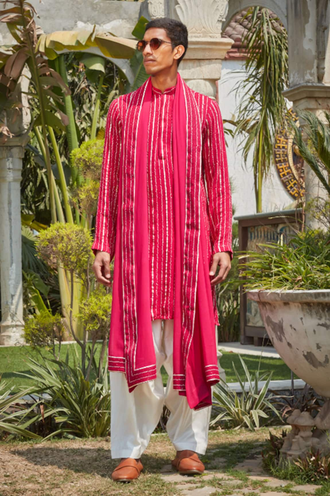 Bohame Noah Chikankari Embroidered Kurta Set